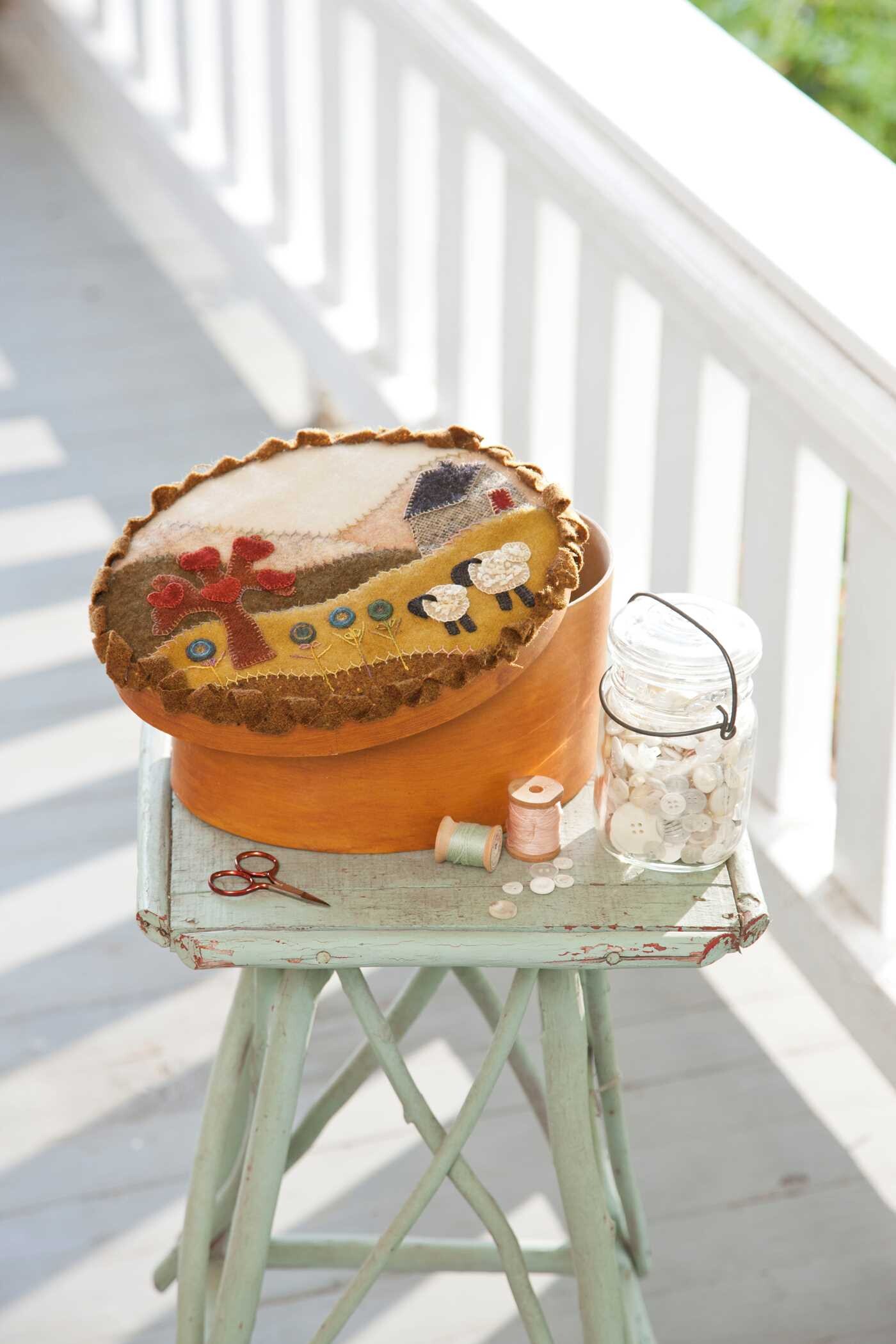 Cozy Wool Applique Pillows