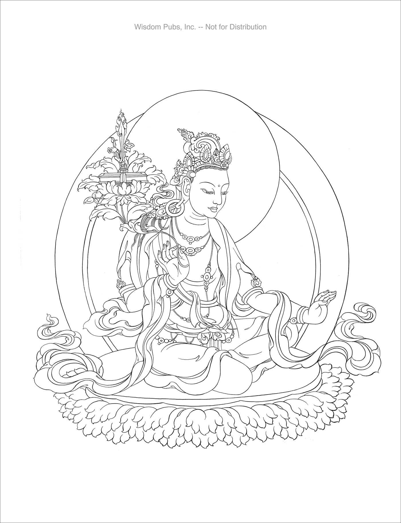 Coloring for Meditation Book by Tashi Dhargyal