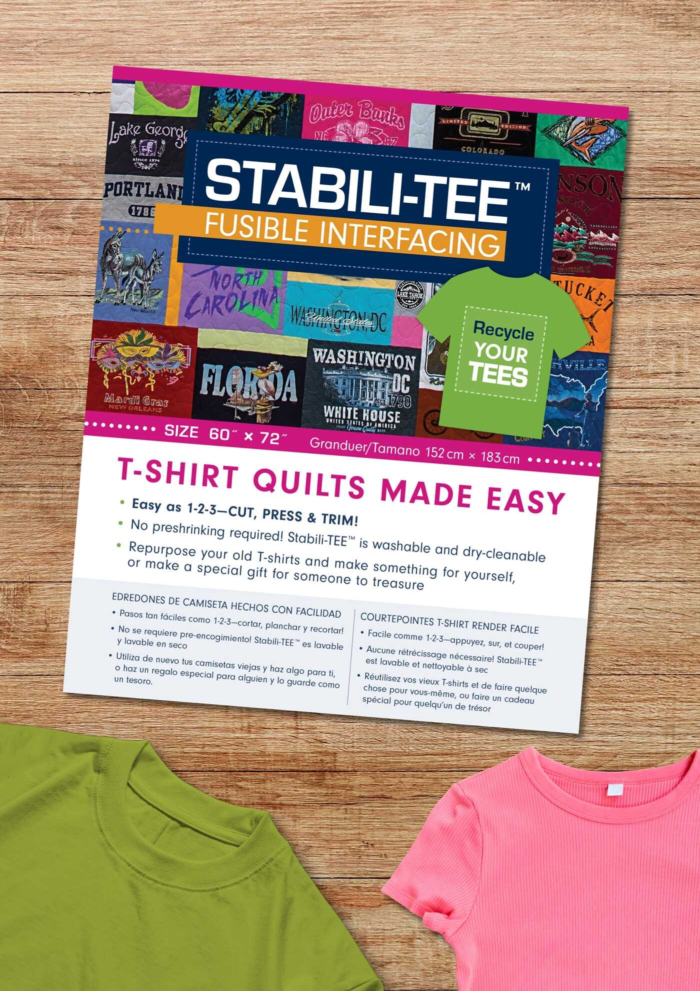 Stabili-TEE Fusible Interfacing Pack, 60" x 72"