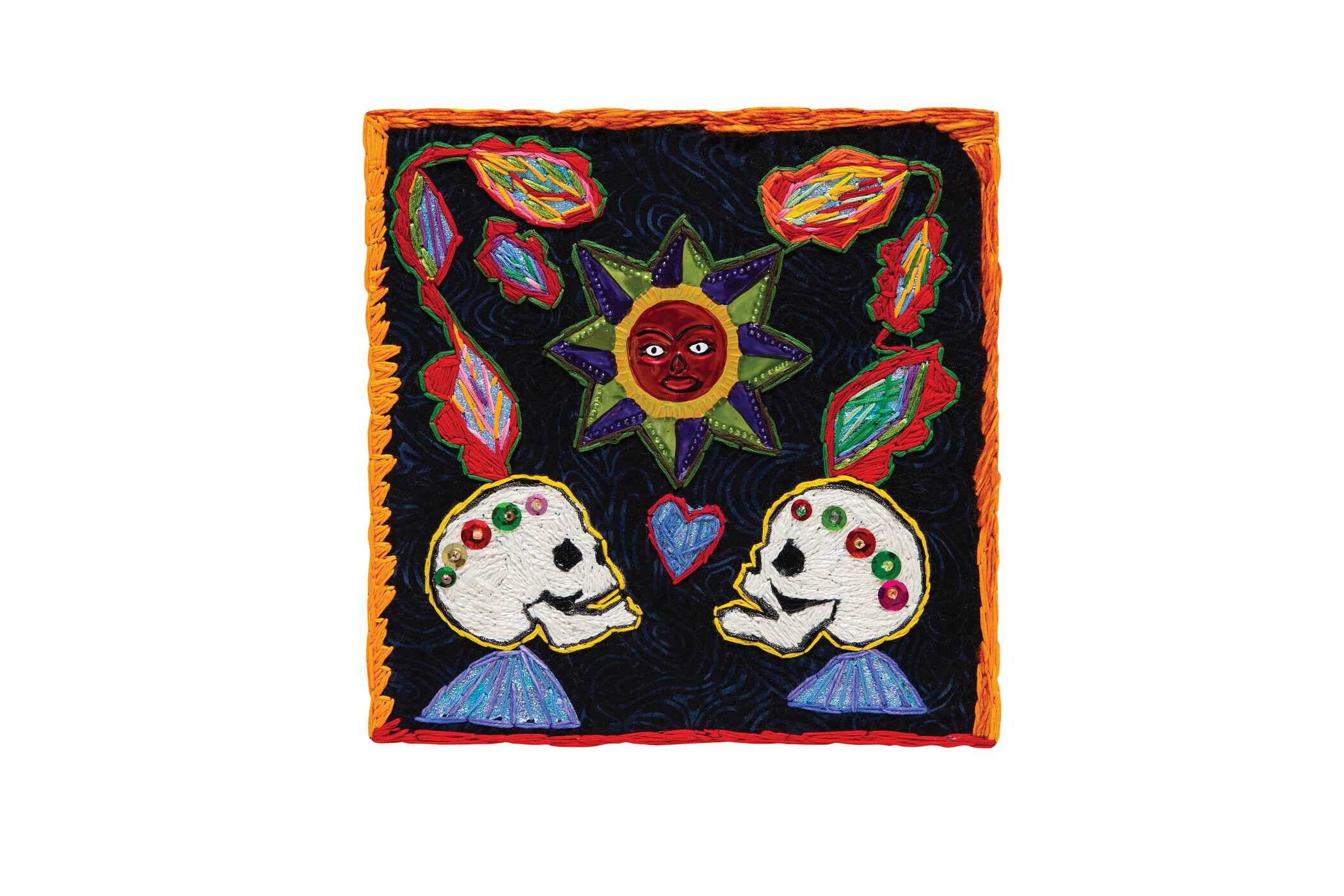 Artful Embroidery on Canvas