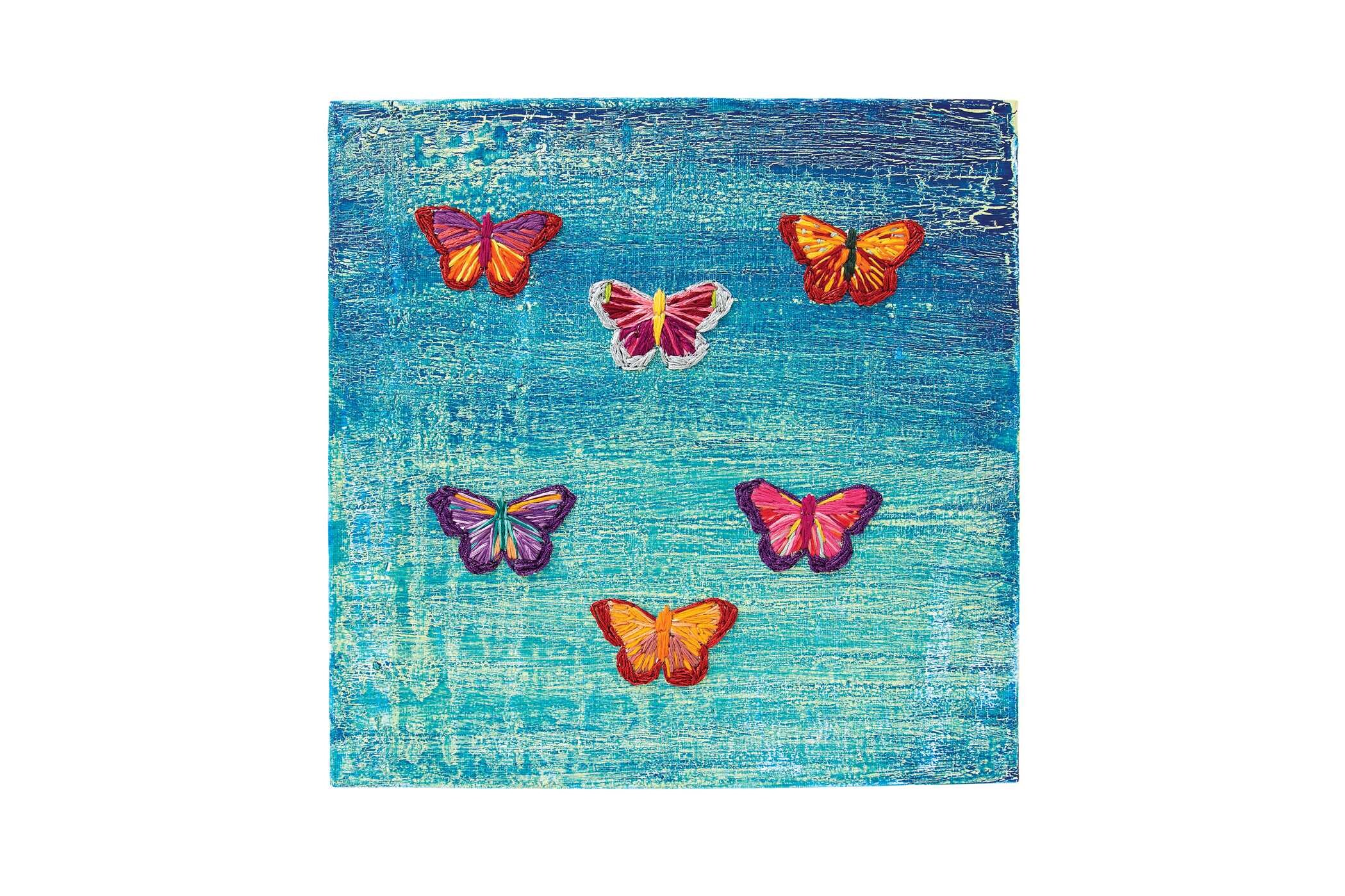 Artful Embroidery on Canvas
