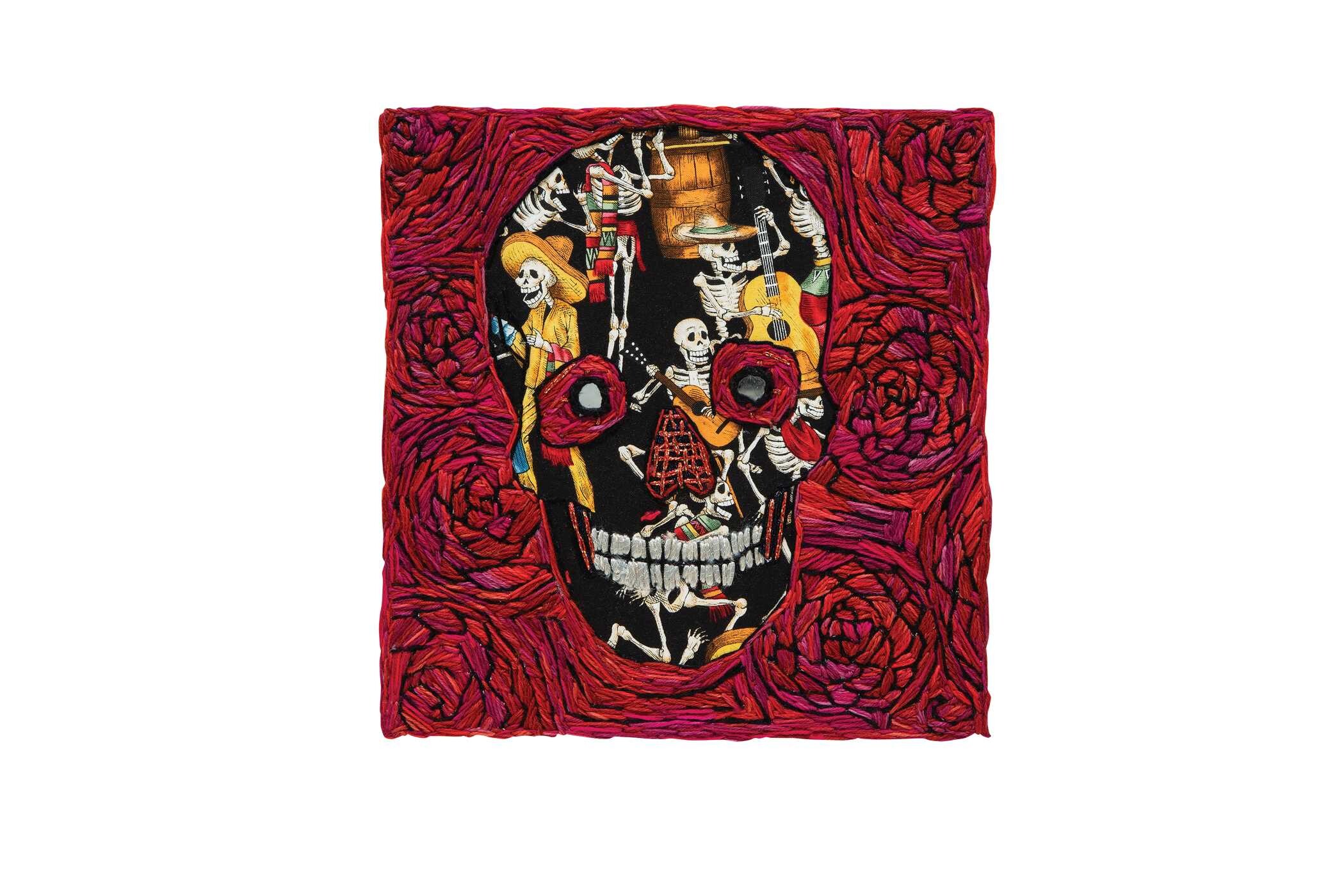 Artful Embroidery on Canvas