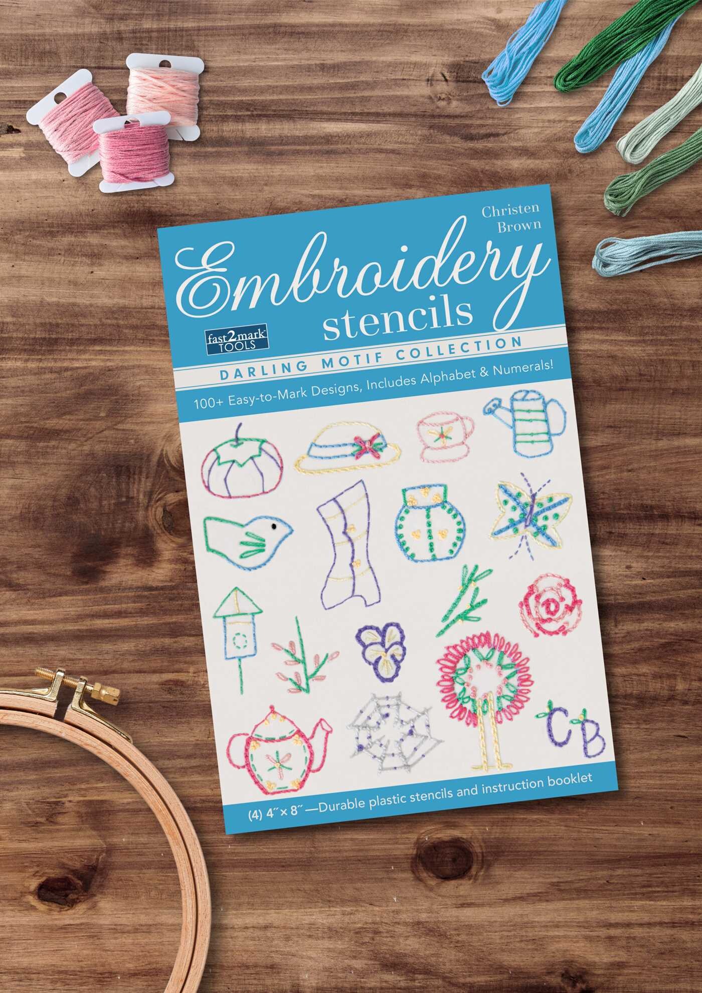 Embroidery Stencils Darling Motif Collection
