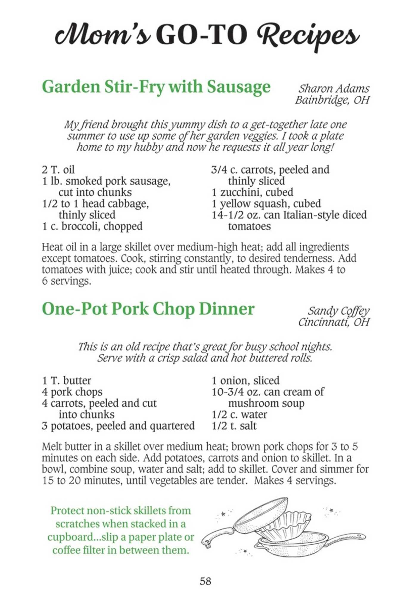 Moms Go-To Recipes