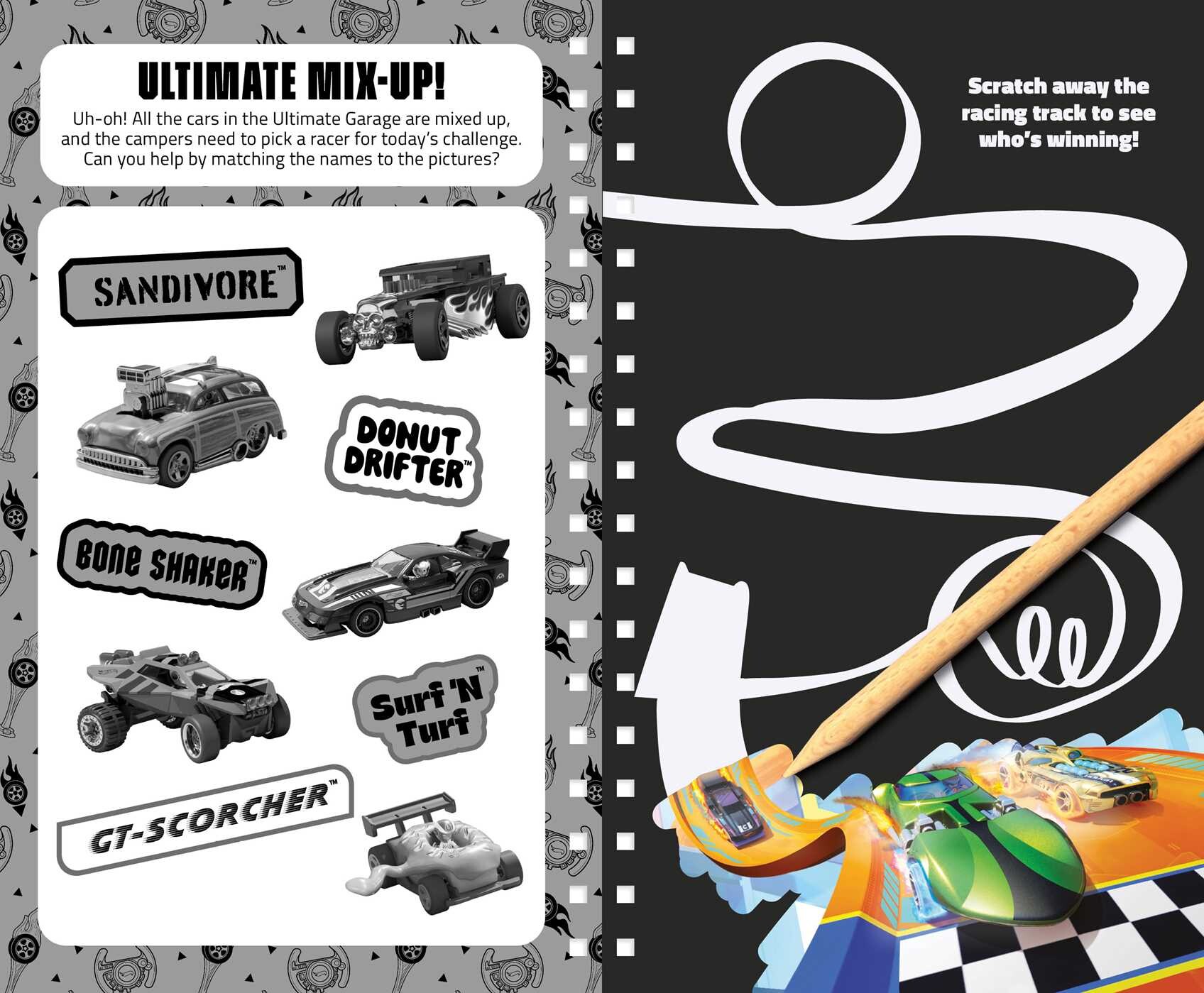 Hot Wheels Let's Race: Ready, Set, Draw - Scratch Art