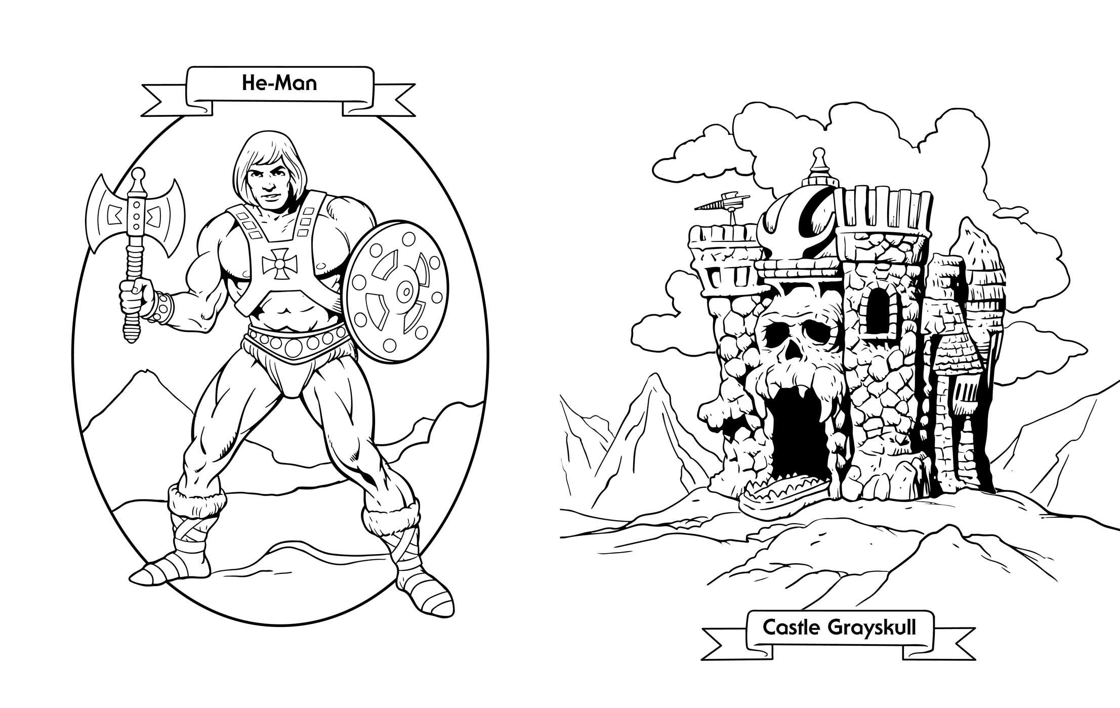 Masters of the Universe: Retro Power! Coloring Book