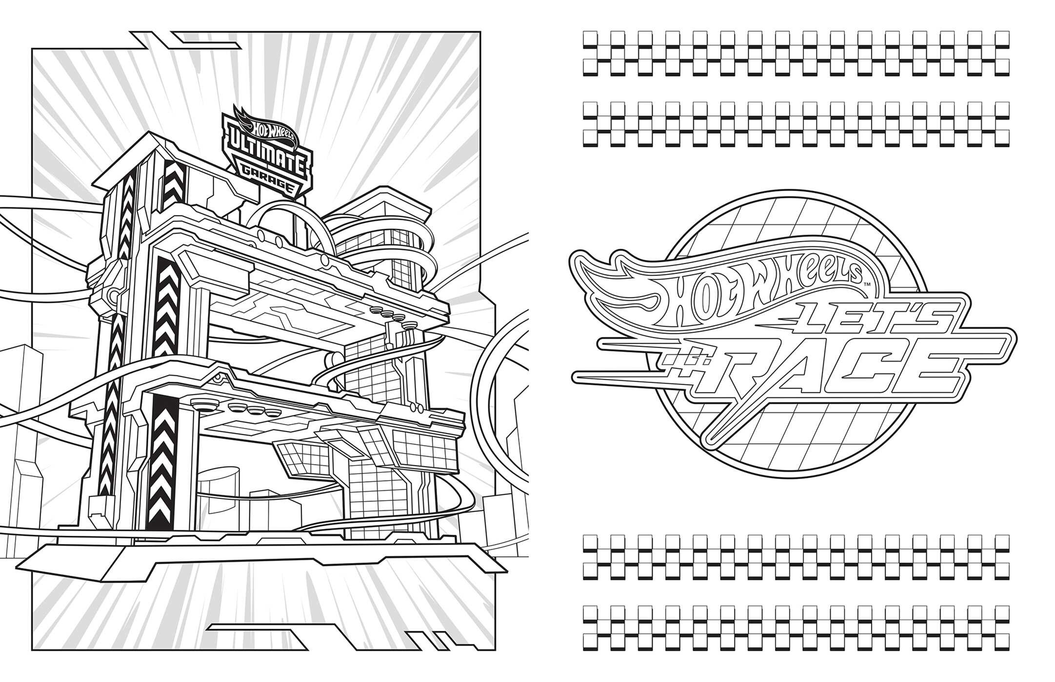Hot Wheels: Let's Race Giant Coloring Book