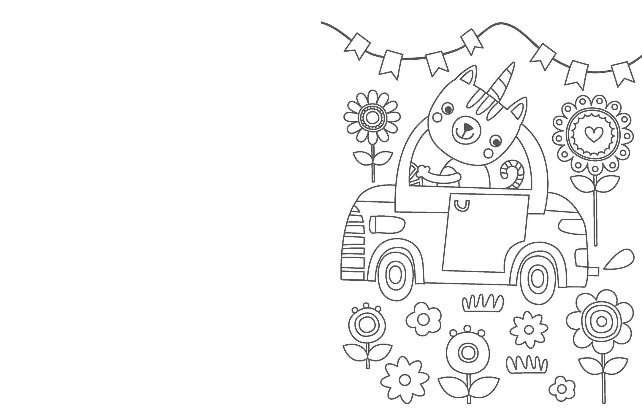 Silly Caticorns Coloring Book