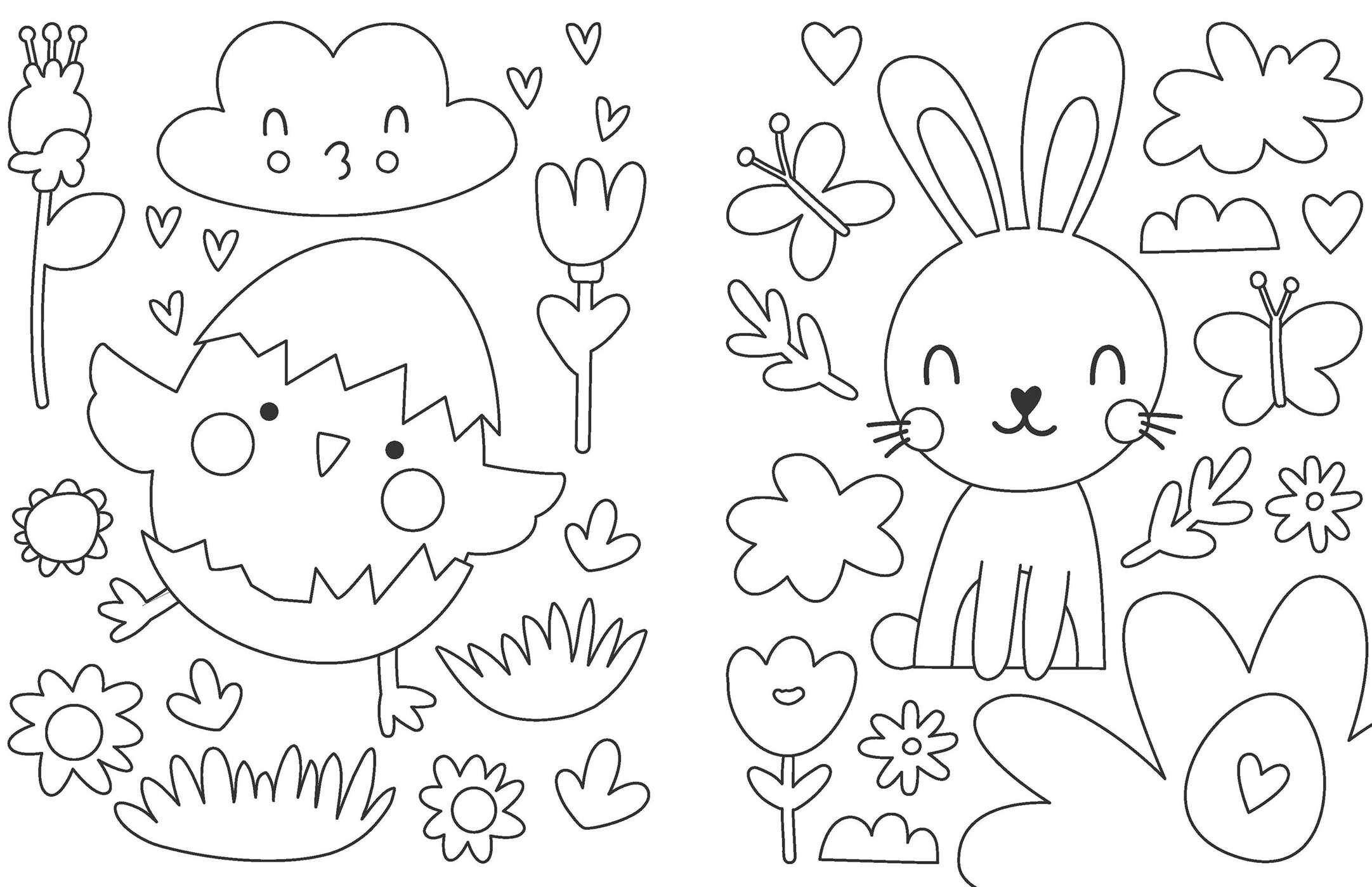 Sweet Easter Coloring Book