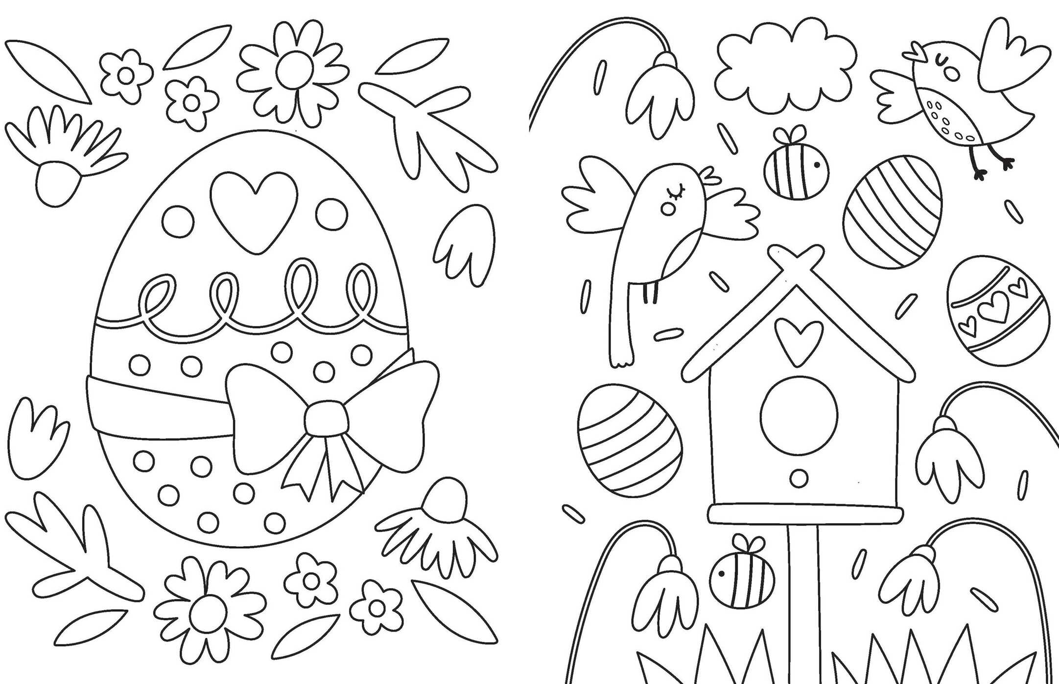 Sweet Easter Coloring Book