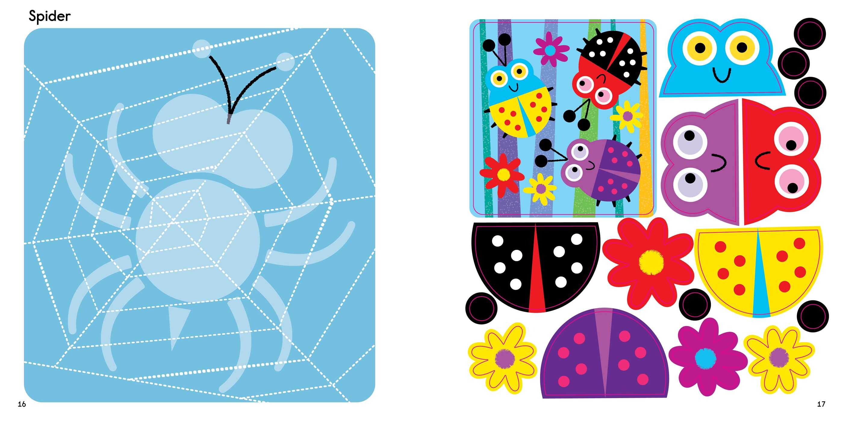 First Fun Sticker Painting: Busy Bugs