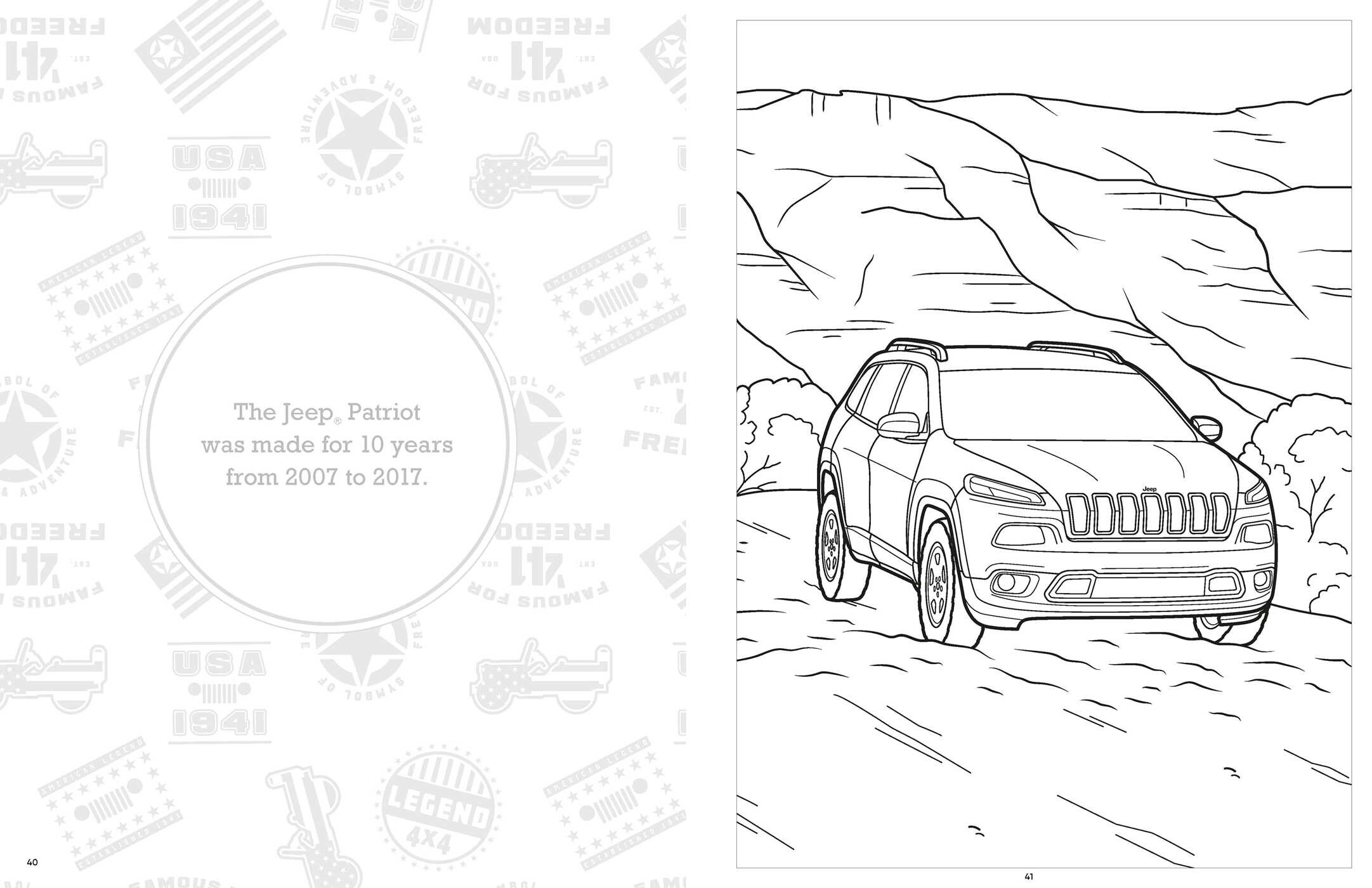 Super Cool All-Terrain Jeep® Coloring Book