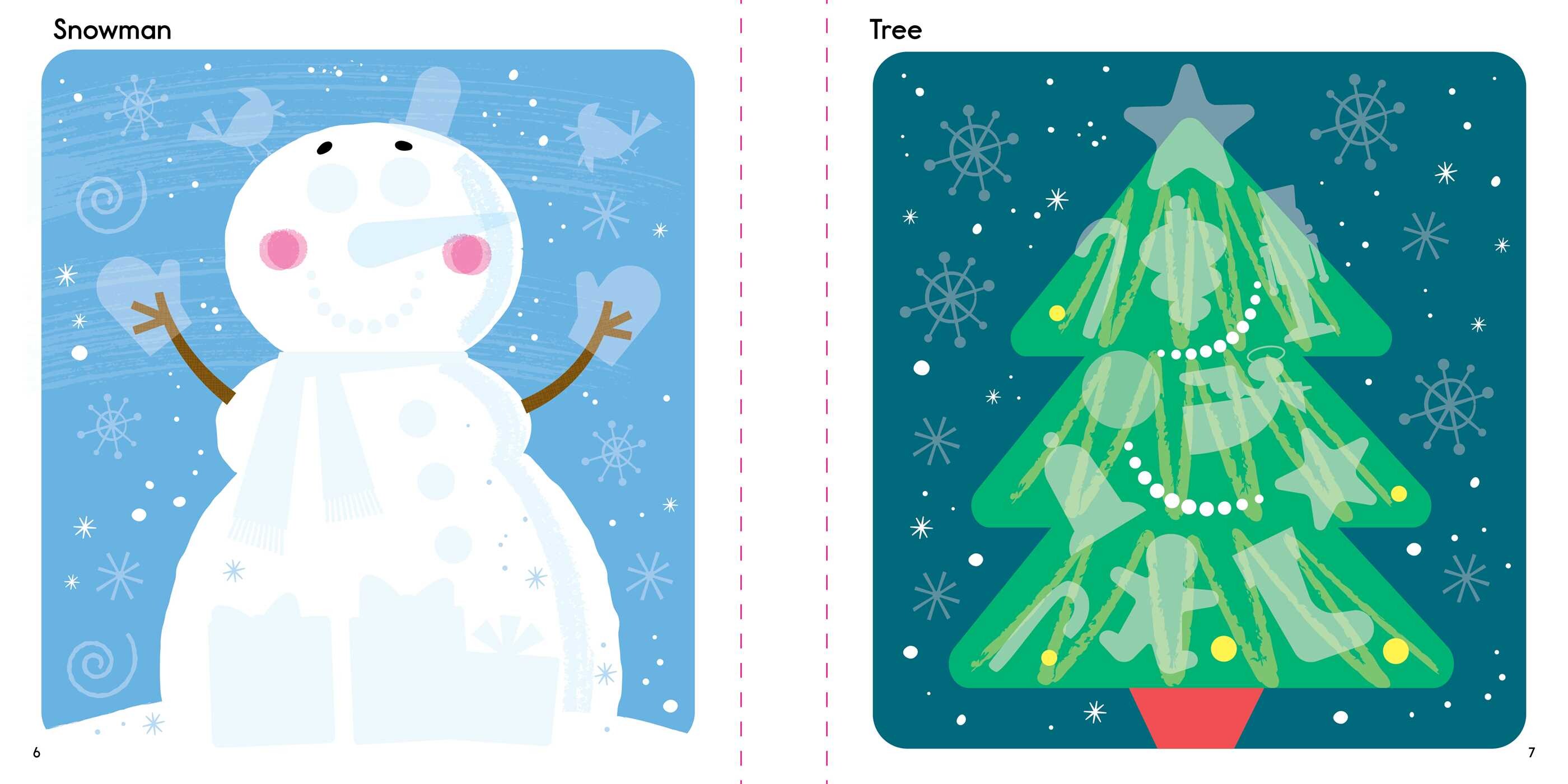 First Fun Sticker Painting: Christmas