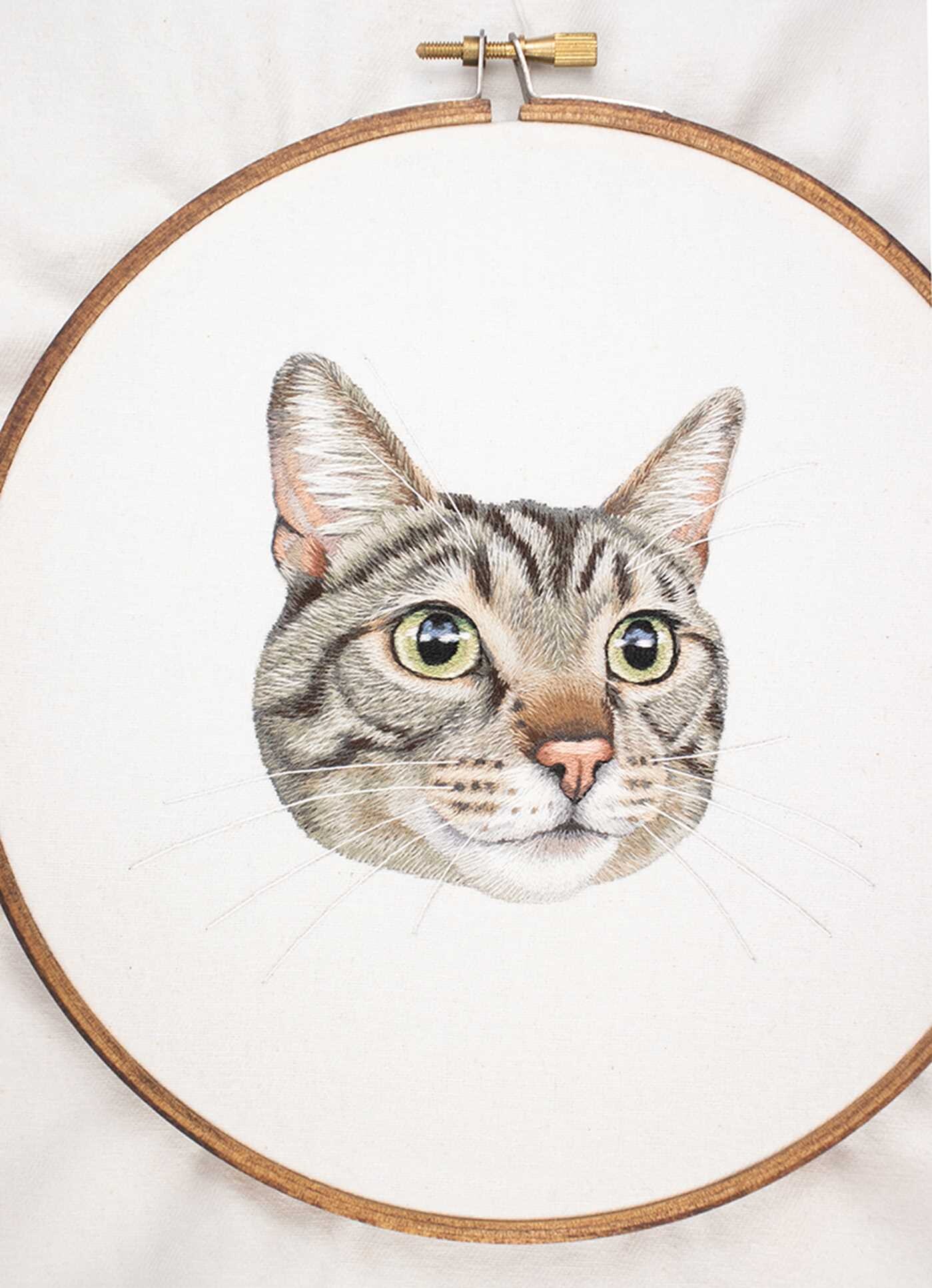 Pet Portrait Embroidery