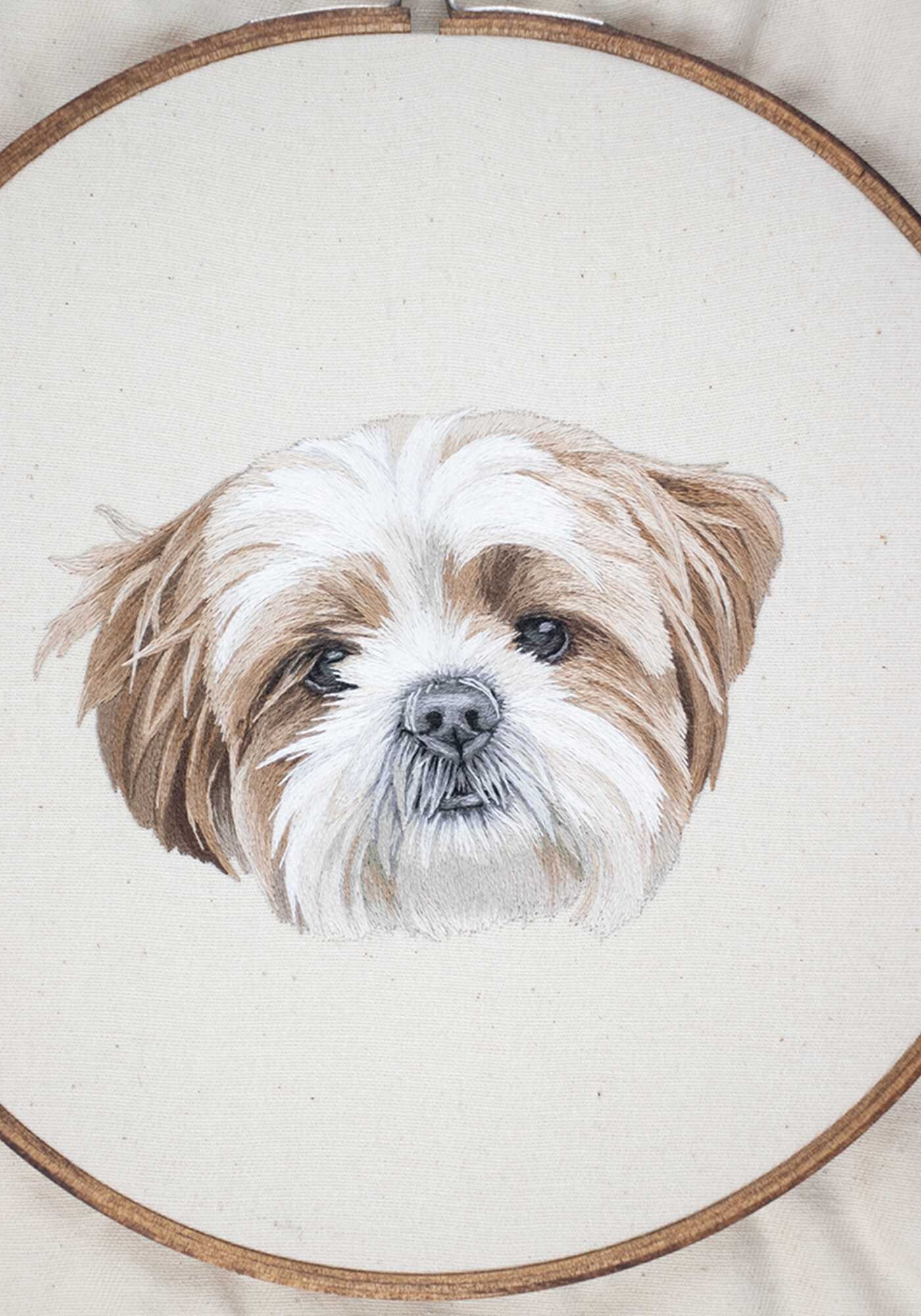 Pet Portrait Embroidery