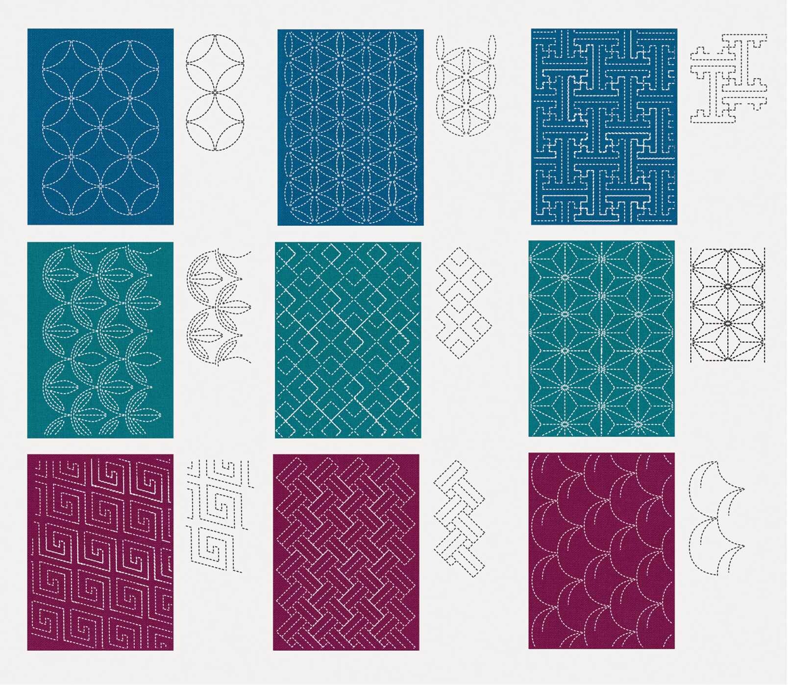 Sashiko Stencils, Traditional Collection