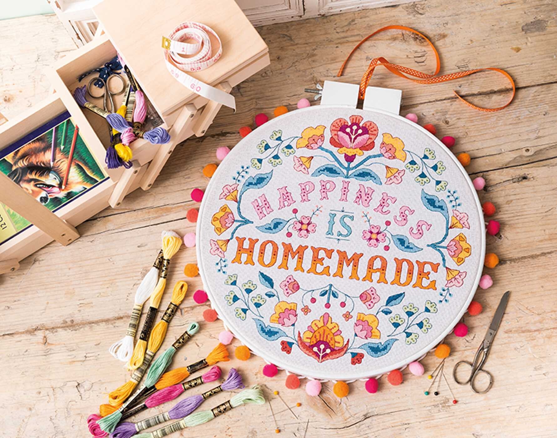 Modern Folk-Art Cross Stitch