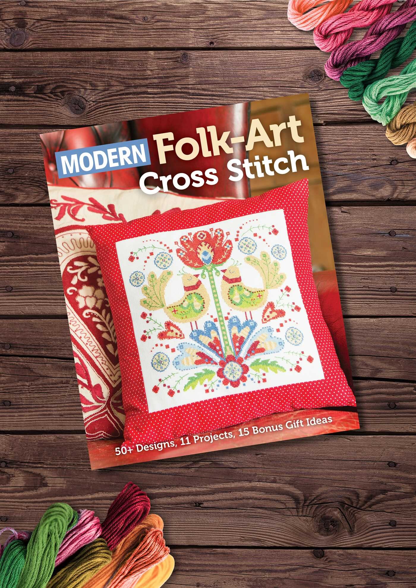 Modern Folk-Art Cross Stitch