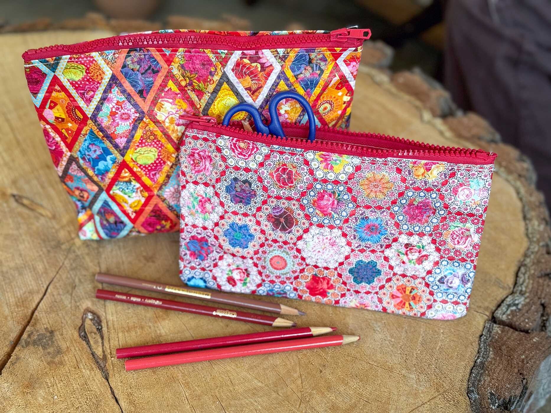 Kaffe Fassett's Fabulous Florals Eco Pouch Set