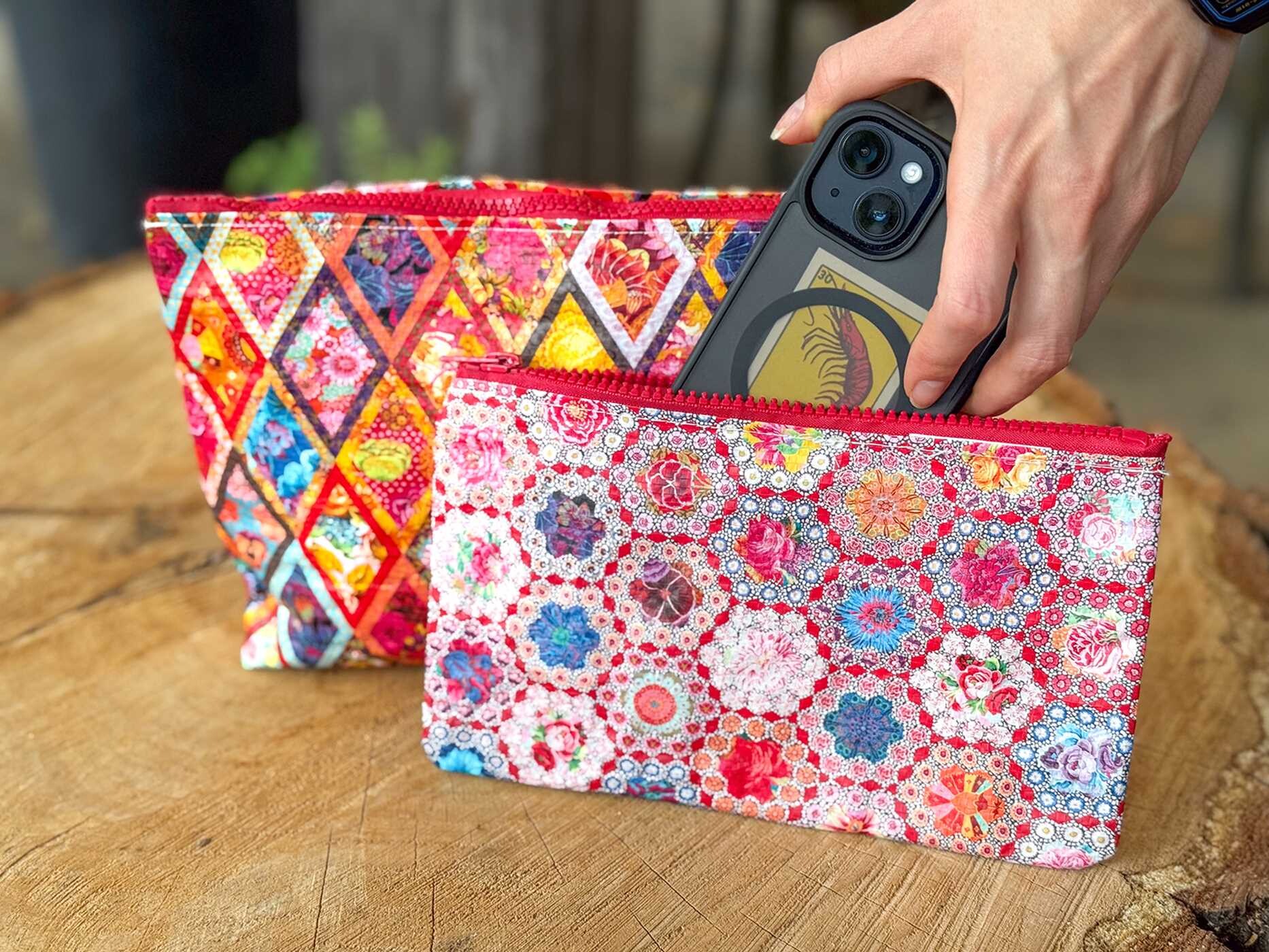 Kaffe Fassett's Fabulous Florals Eco Pouch Set