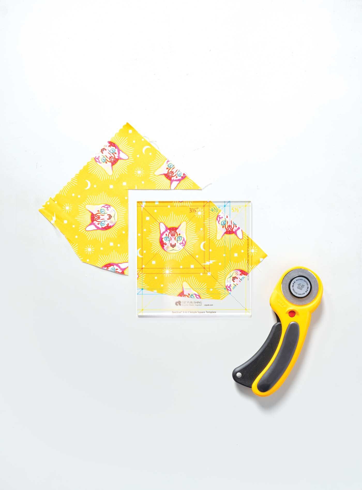 fast2cut 3-in-1 Simple Square Template