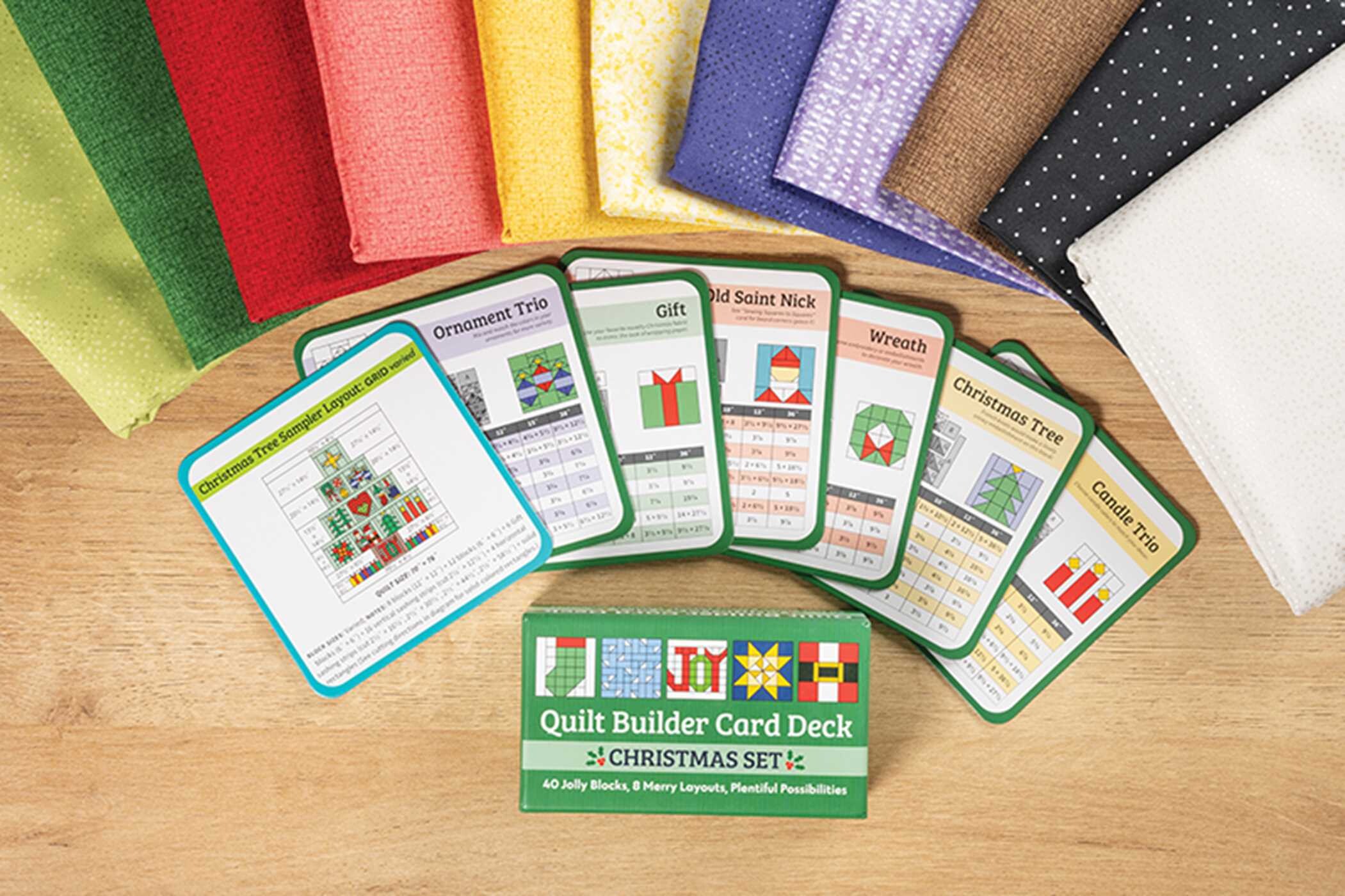 Quilt Builder Card Deck Christmas Set
