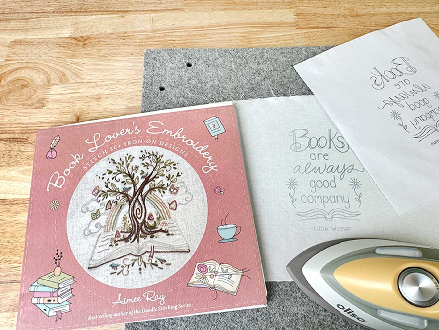 Book Lover's Embroidery