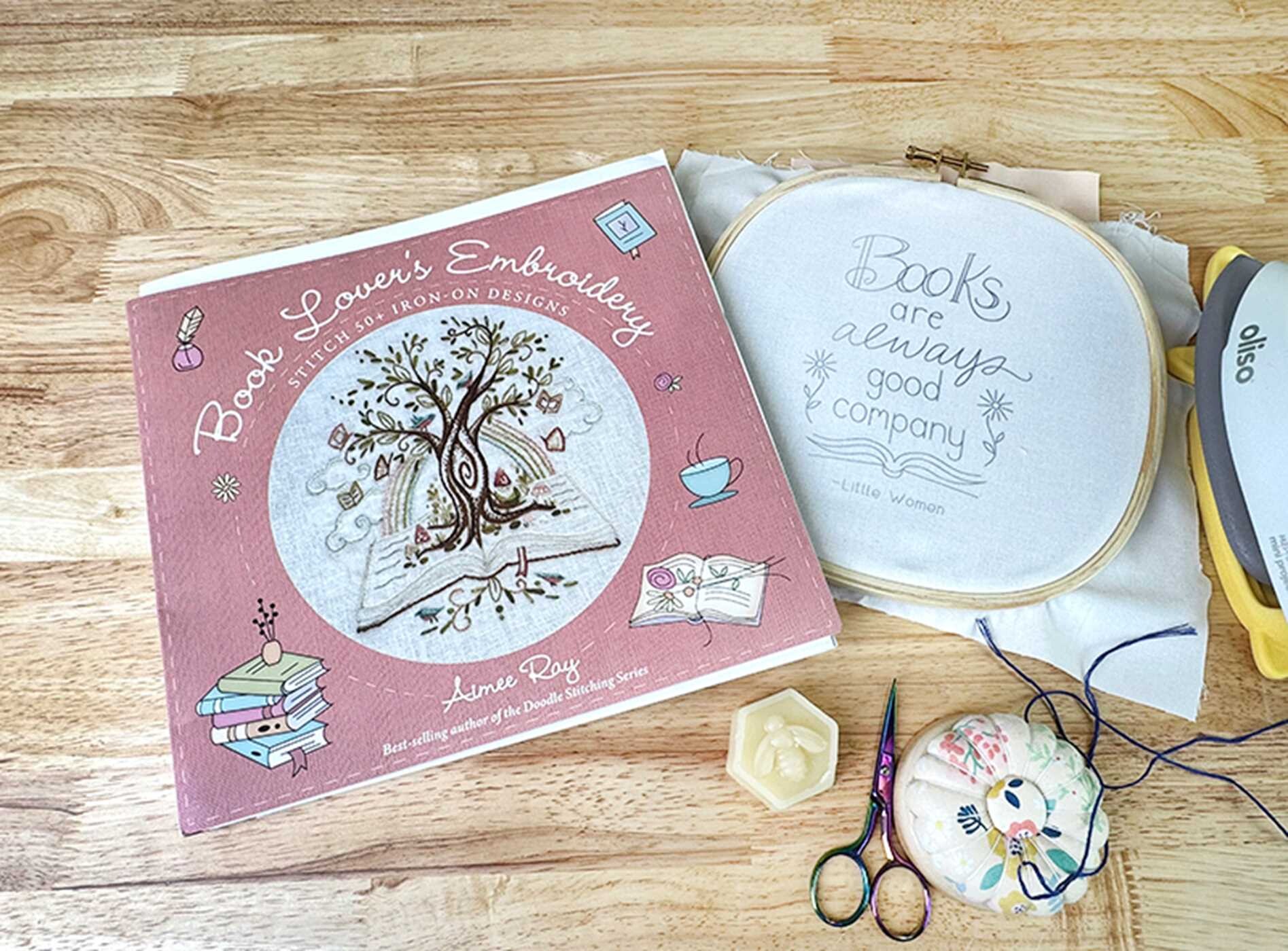 Book Lover's Embroidery