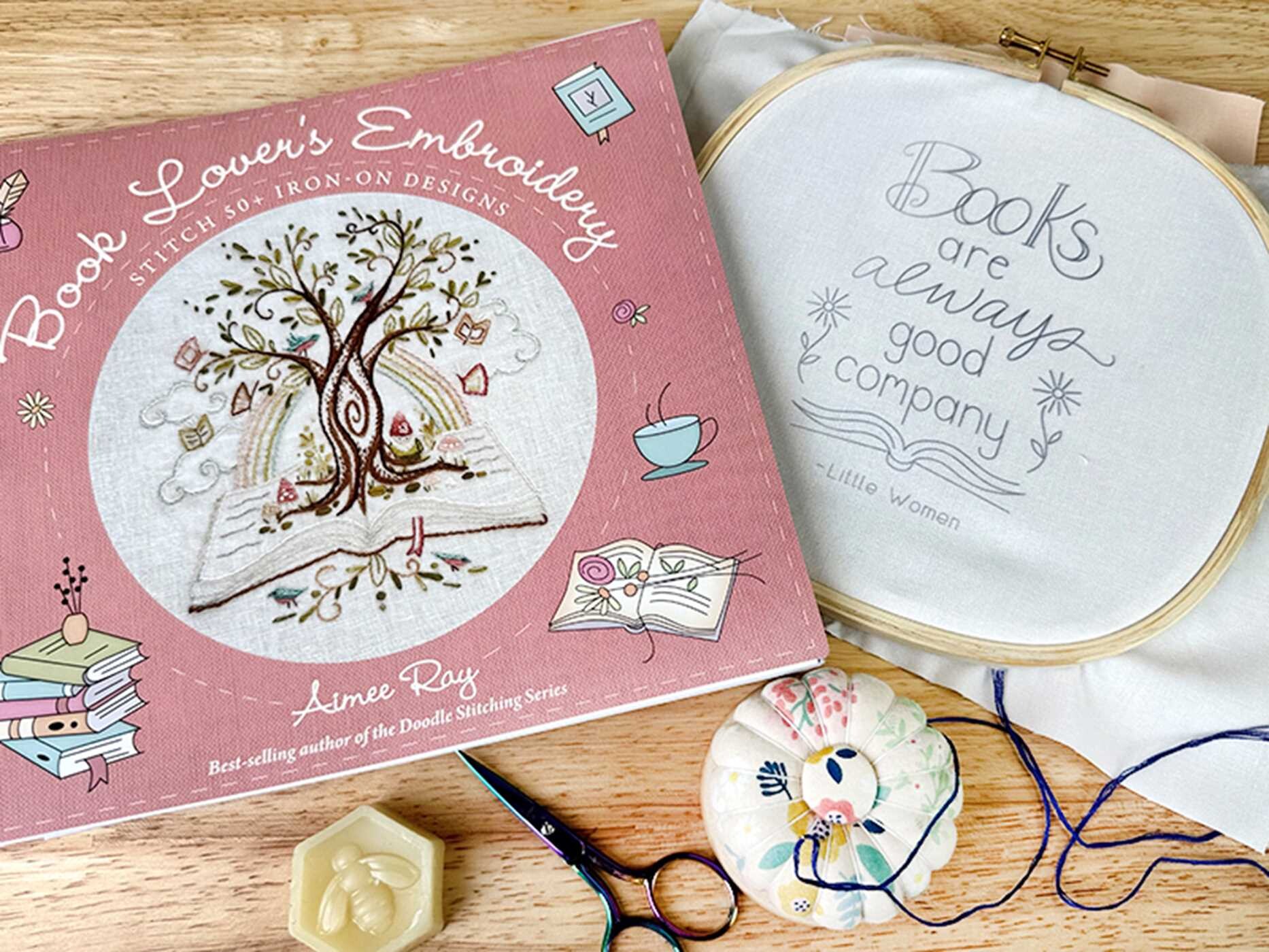 Book Lover's Embroidery