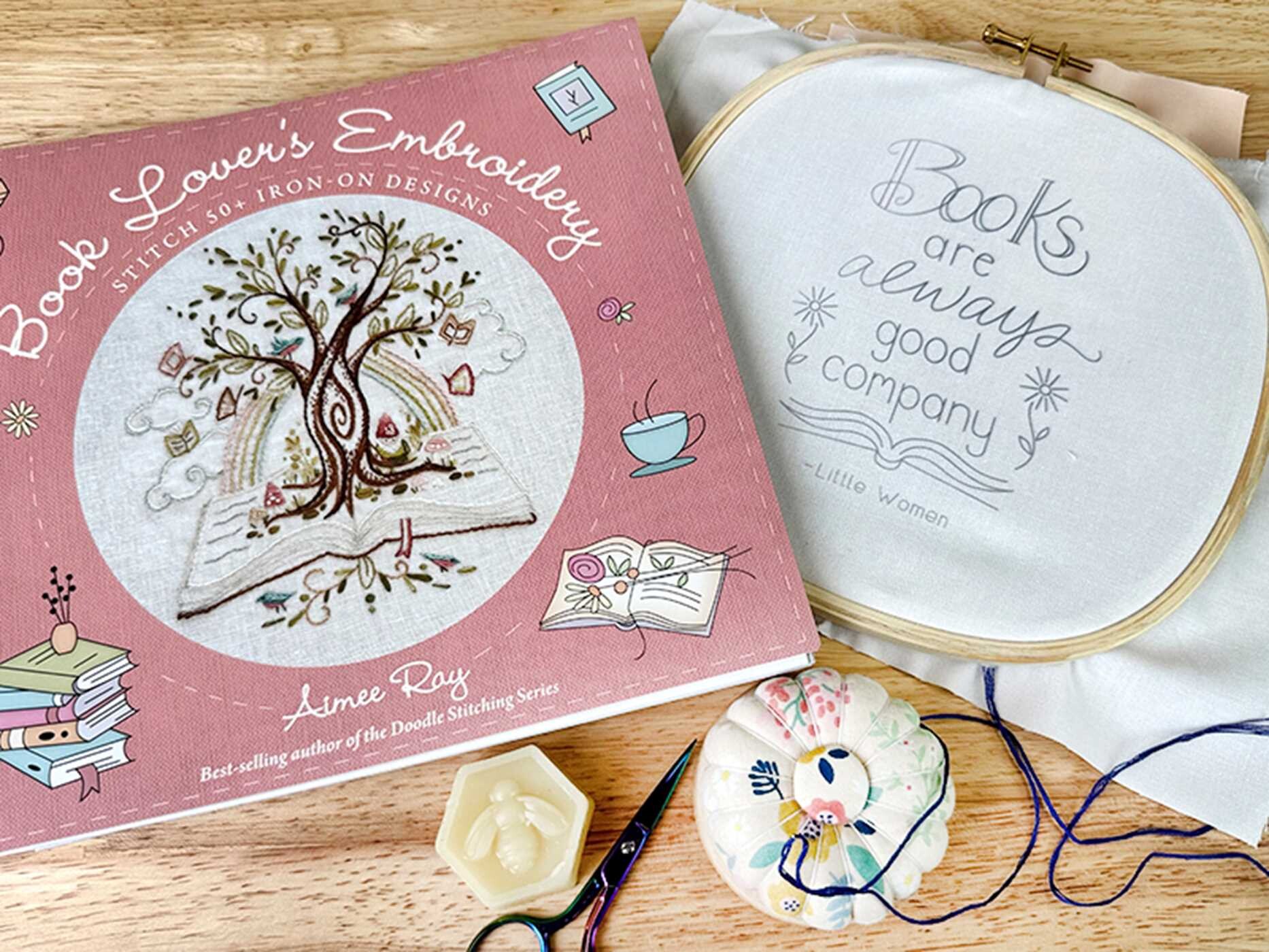 Book Lover's Embroidery