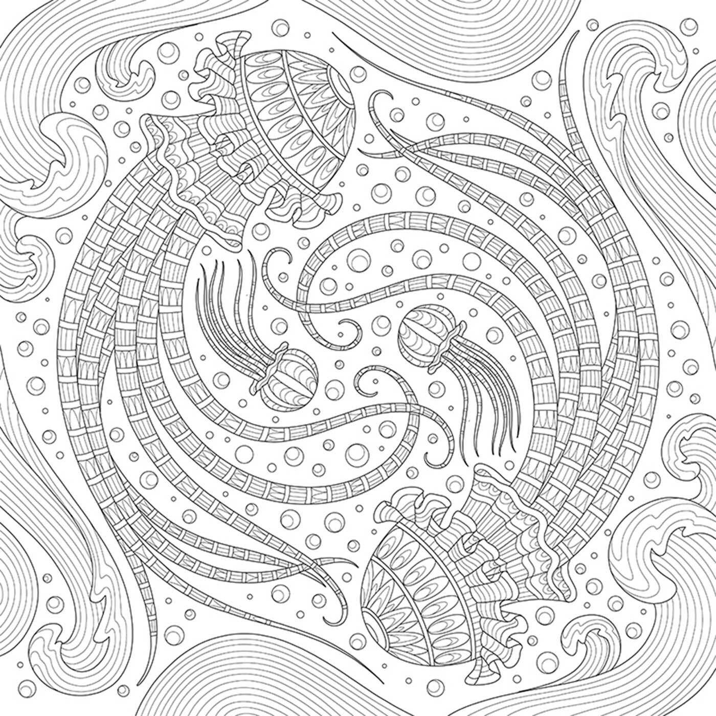 My Ocean Mandala Coloring Book