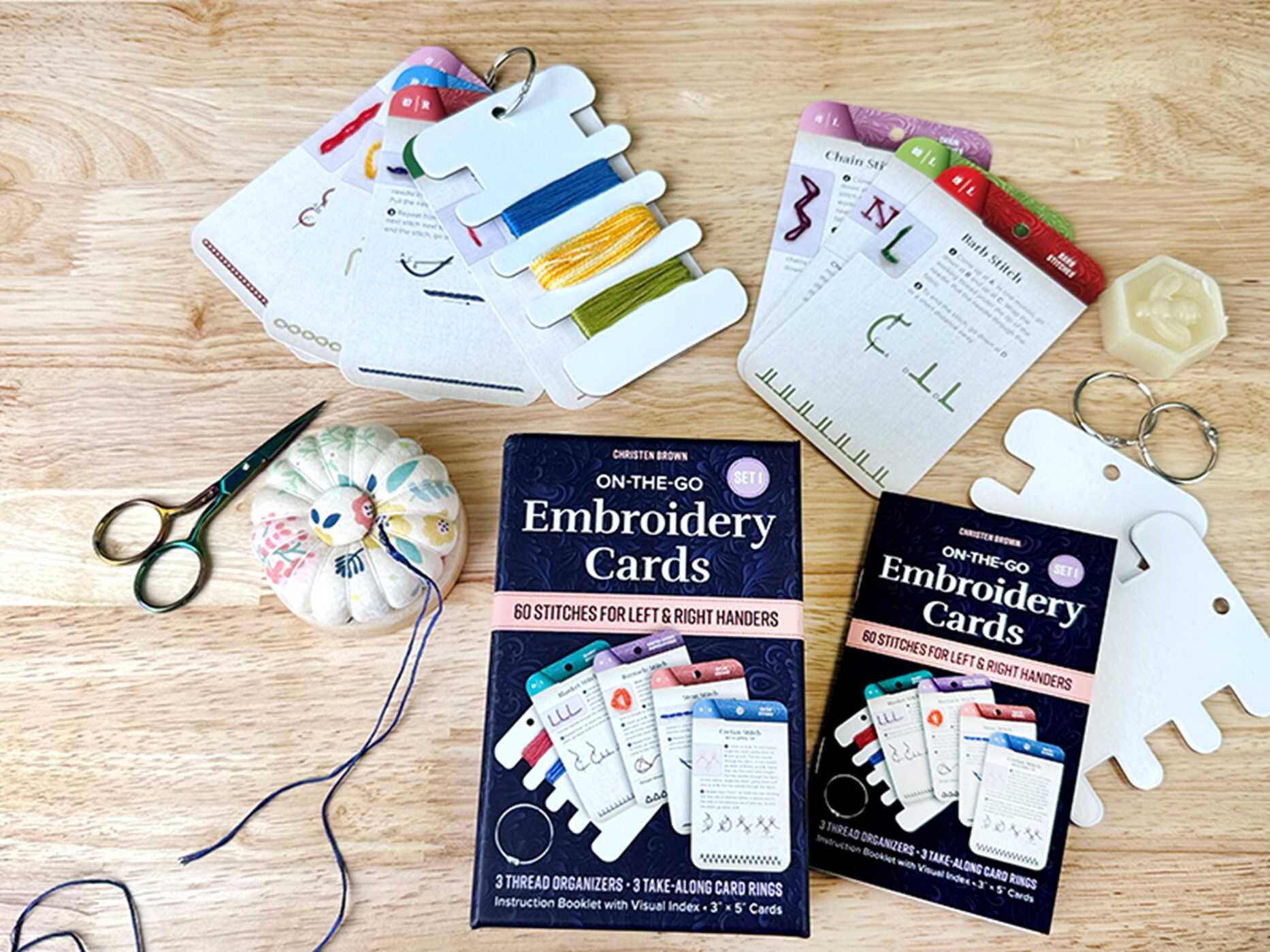 On-the-Go Embroidery Cards Set 1
