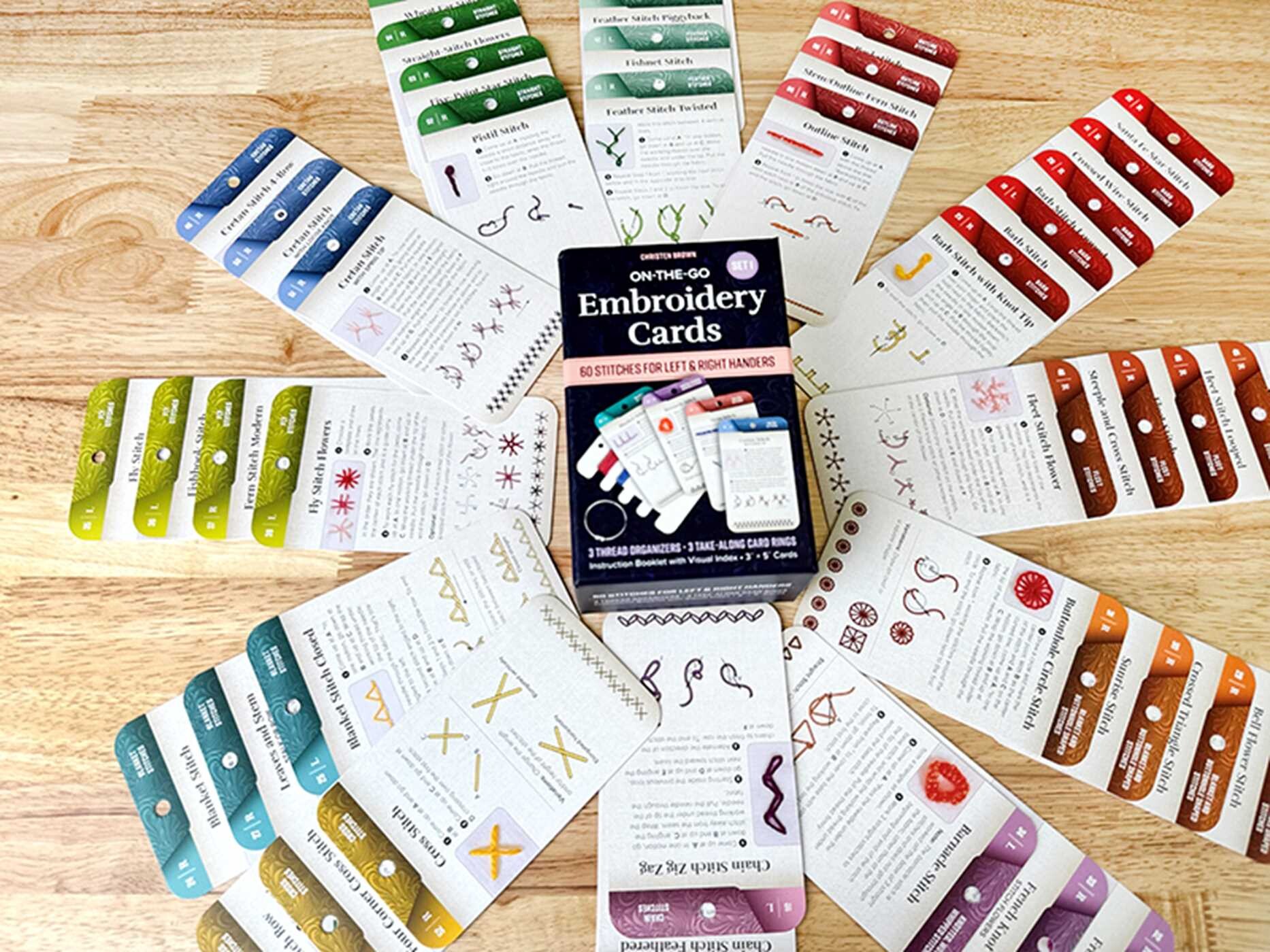On-the-Go Embroidery Cards Set 1
