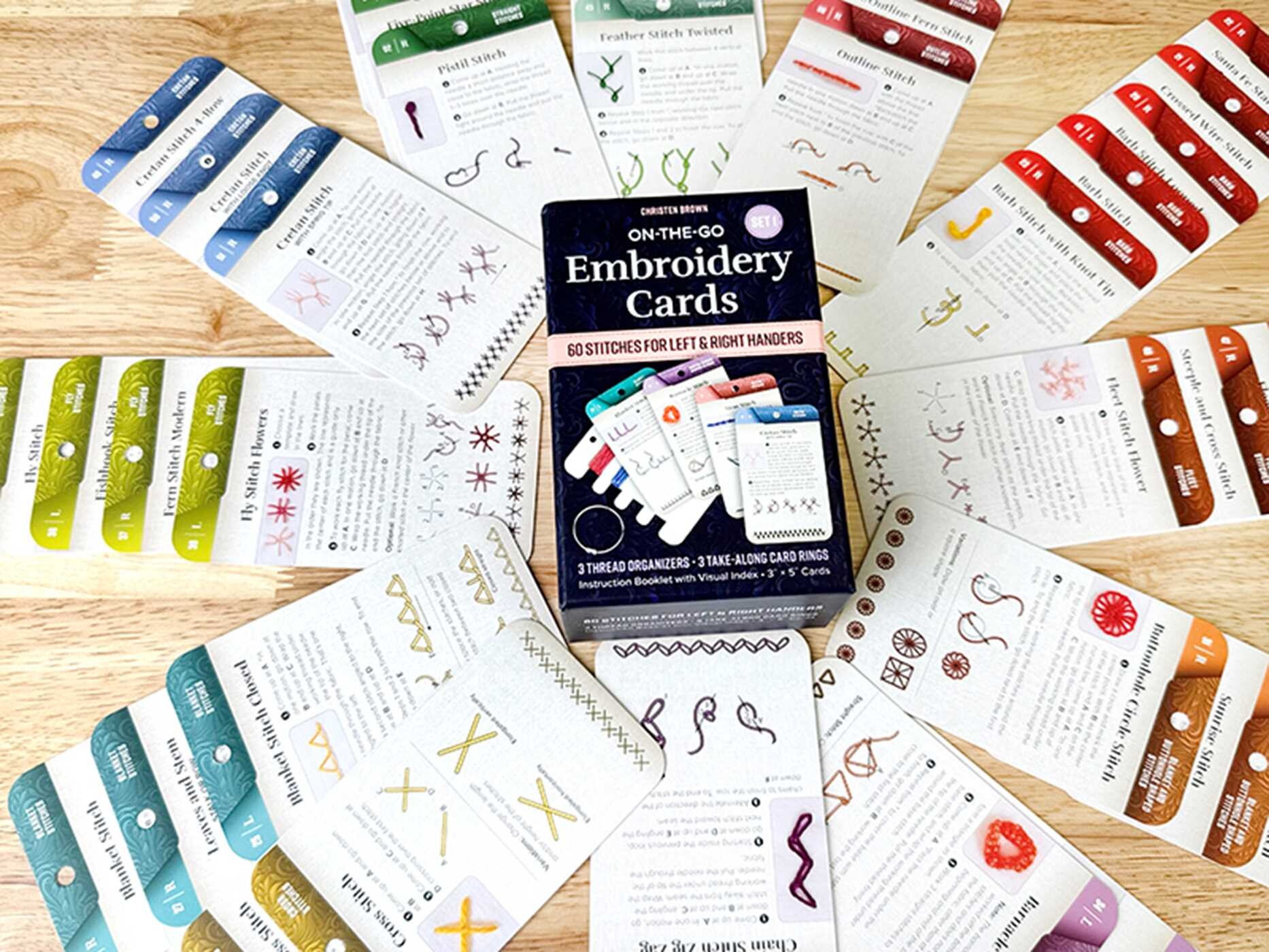 On-the-Go Embroidery Cards Set 1