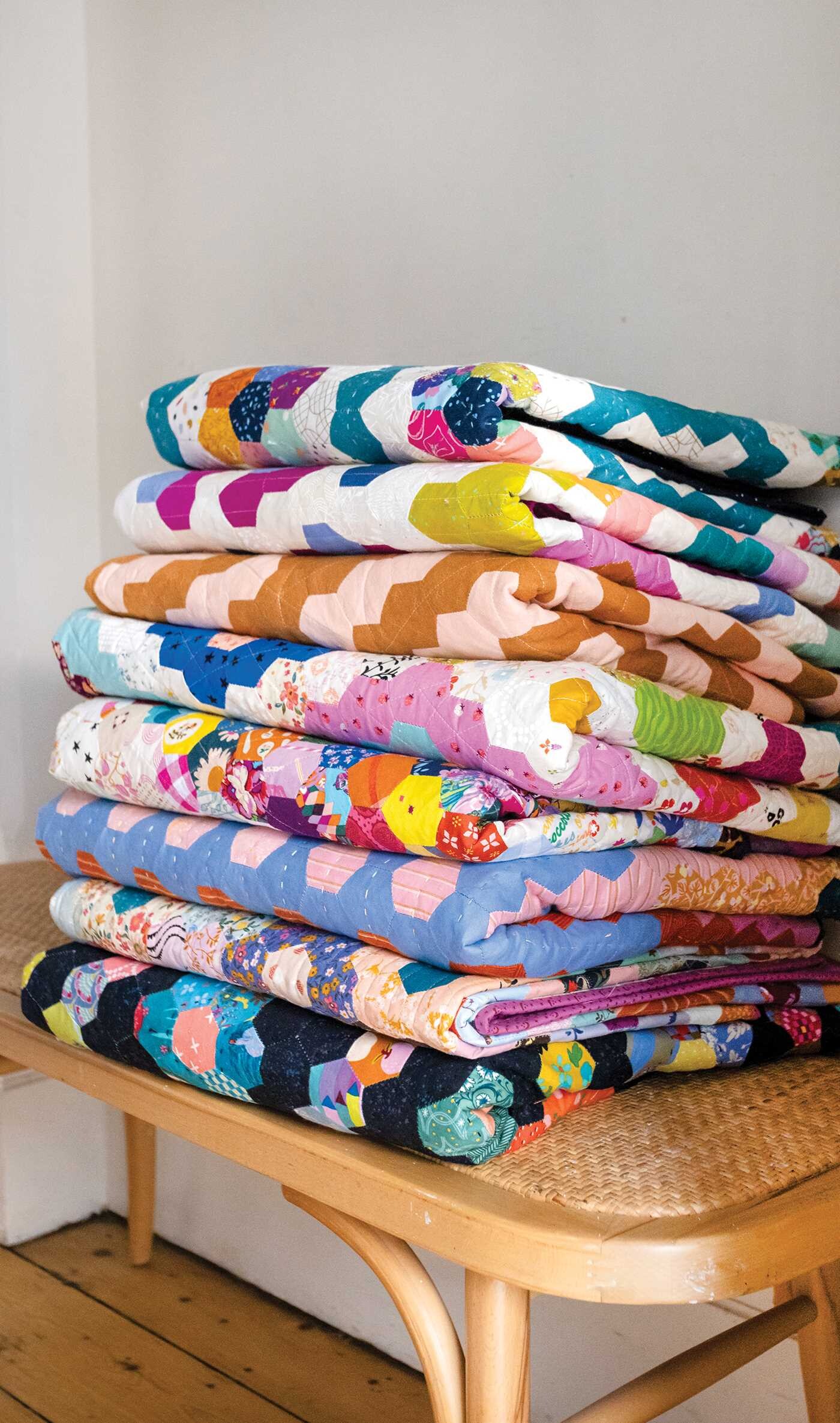 50 Hexagon Quilts