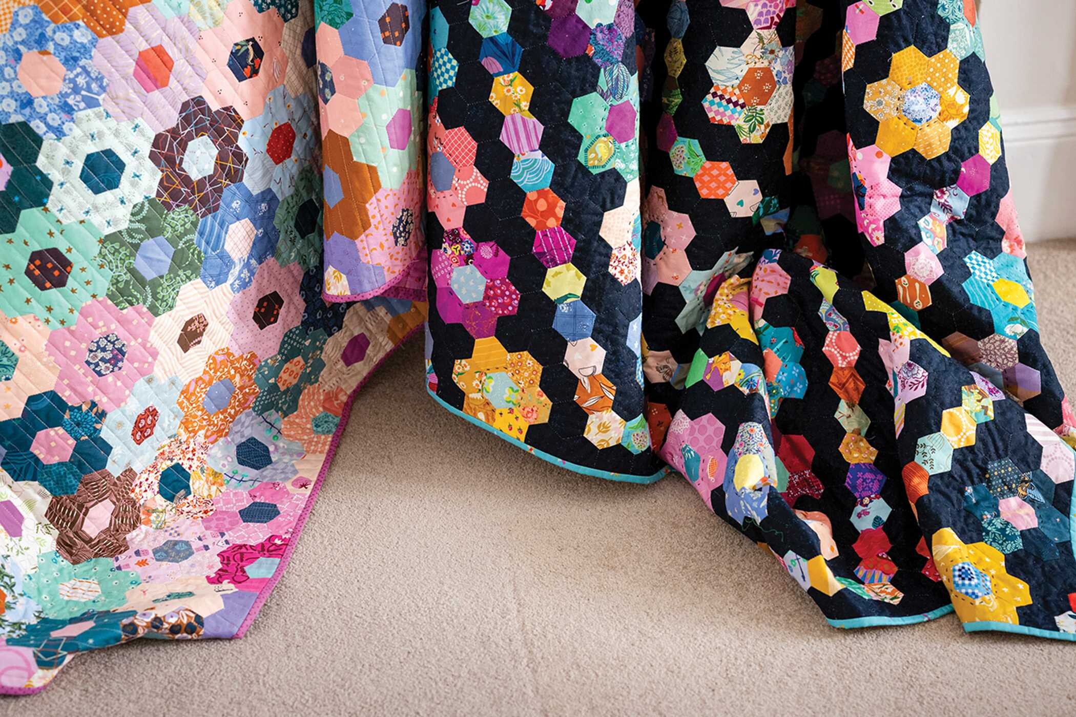 50 Hexagon Quilts