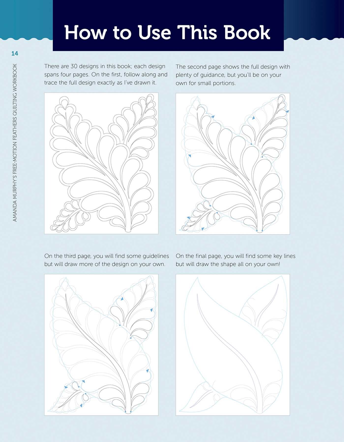 Amanda Murphy's Free-Motion Feathers Quilting Workbook