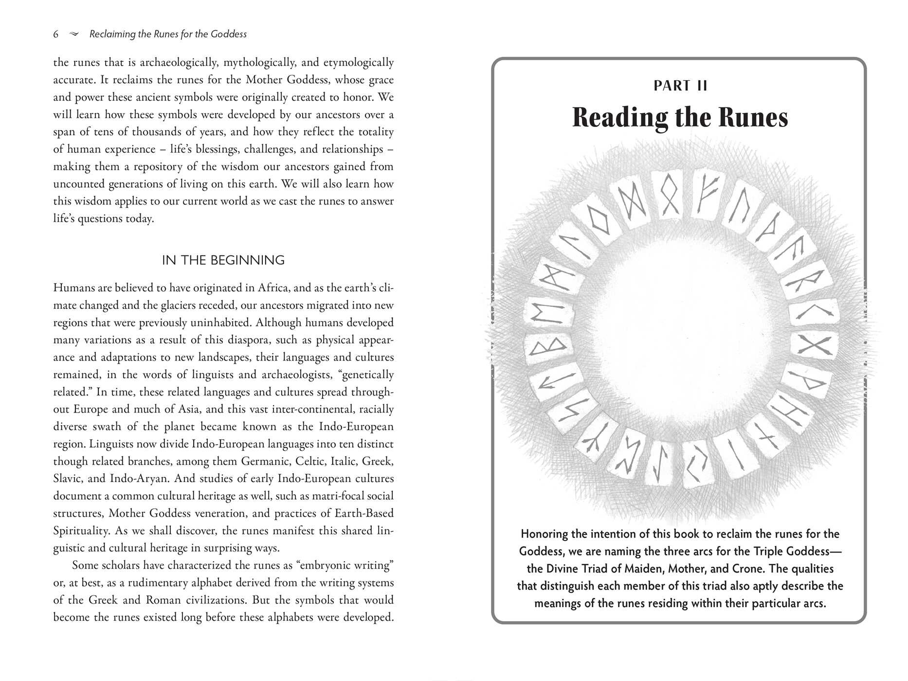 Goddess Casts the Runes