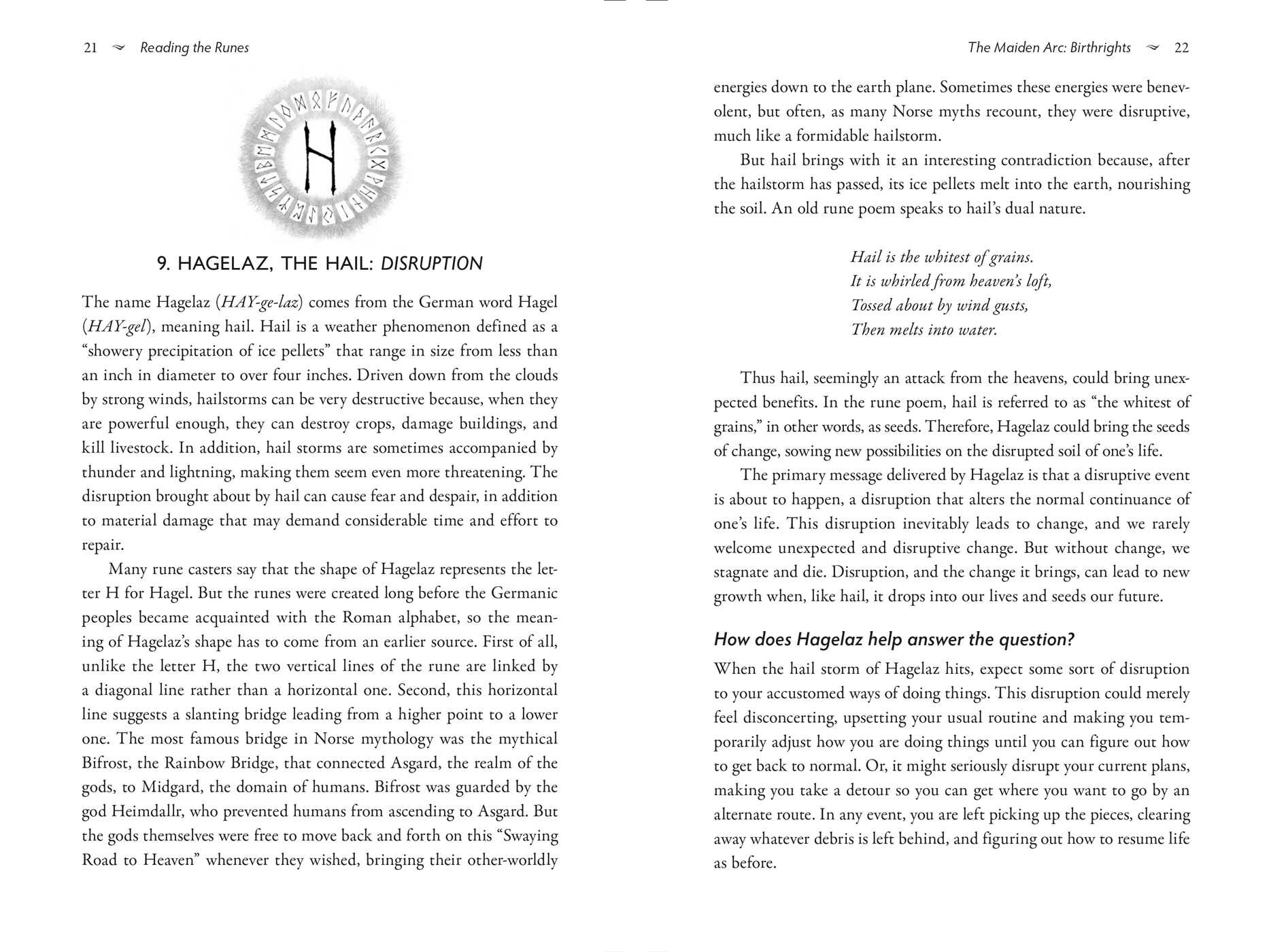 Goddess Casts the Runes
