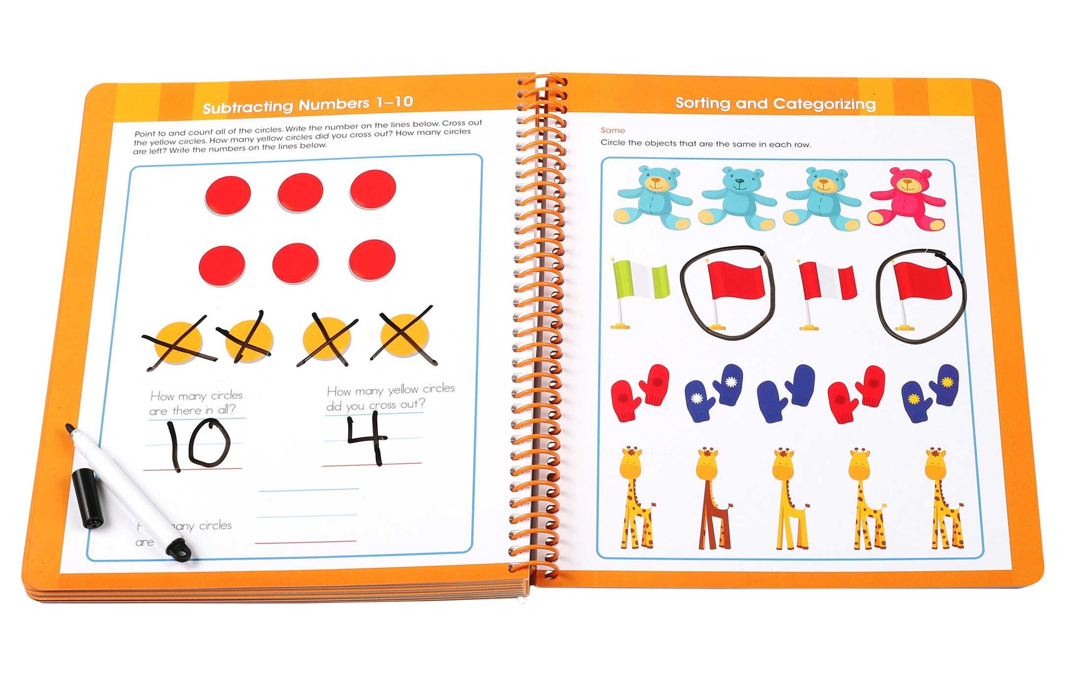 Ready to Learn: Kindergarten Write and Wipe Workbook