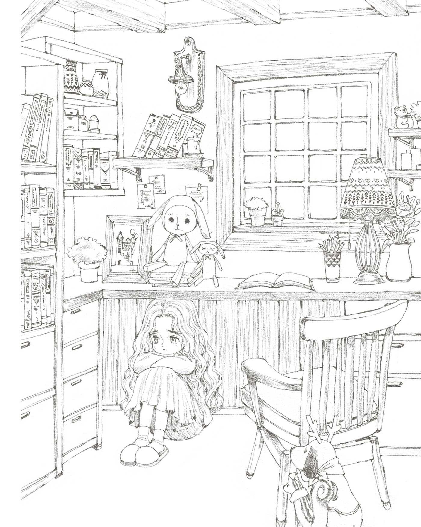 The Forest Girl's Coloring Book Book by Aeppol Official Publisher Page Simon & Schuster