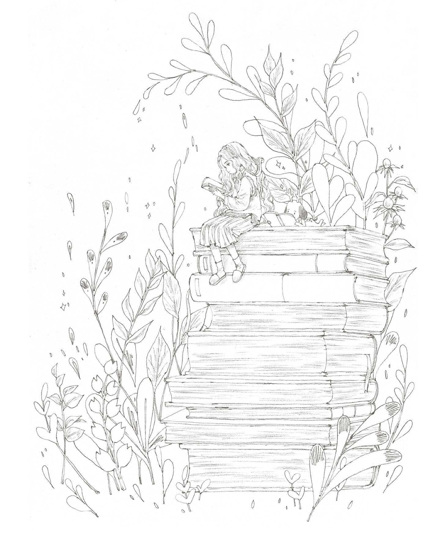 The Forest Girl's Coloring Book Book by Aeppol Official Publisher Page Simon & Schuster