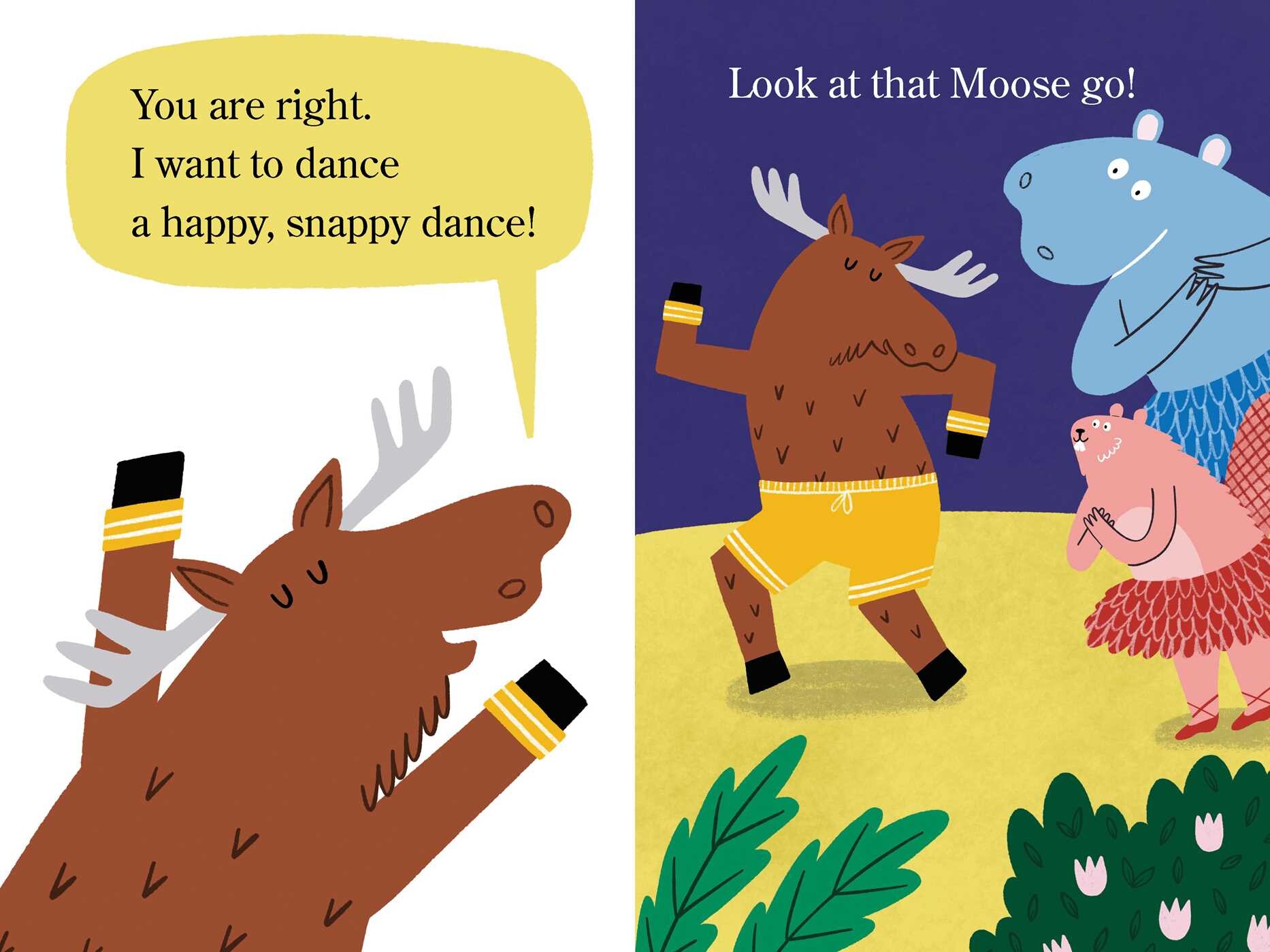 Two Ballerinas . . . and a Moose