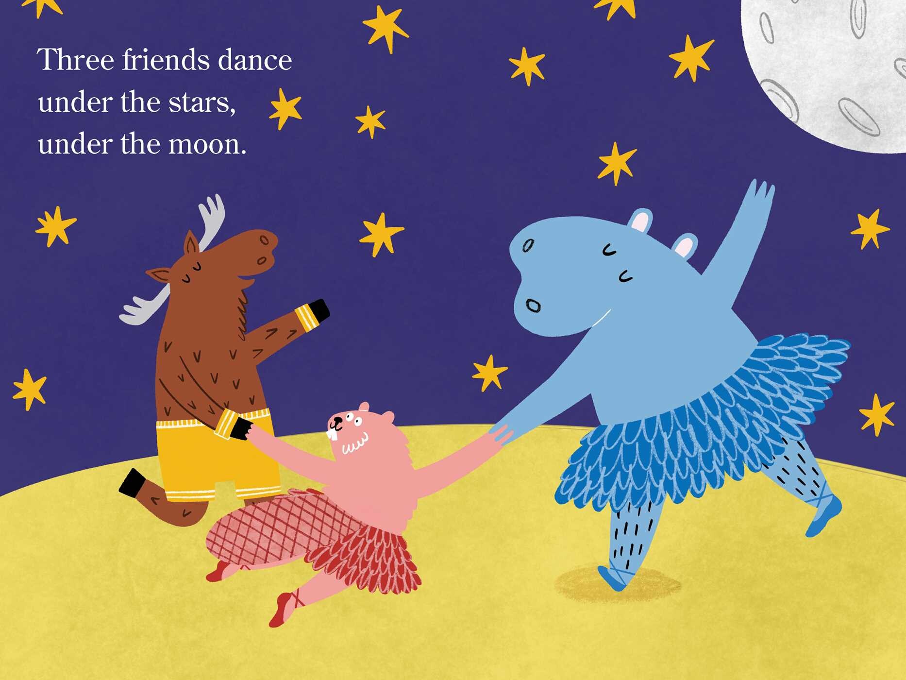 Two Ballerinas . . . and a Moose