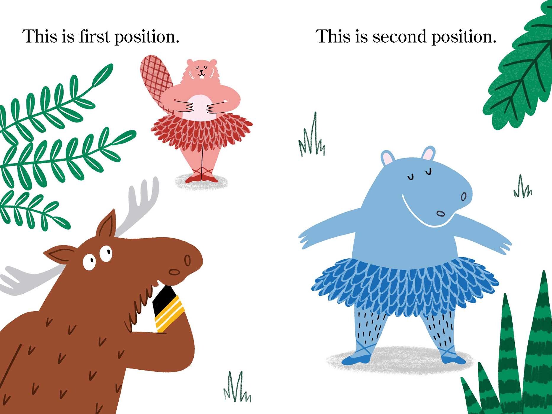Two Ballerinas . . . and a Moose