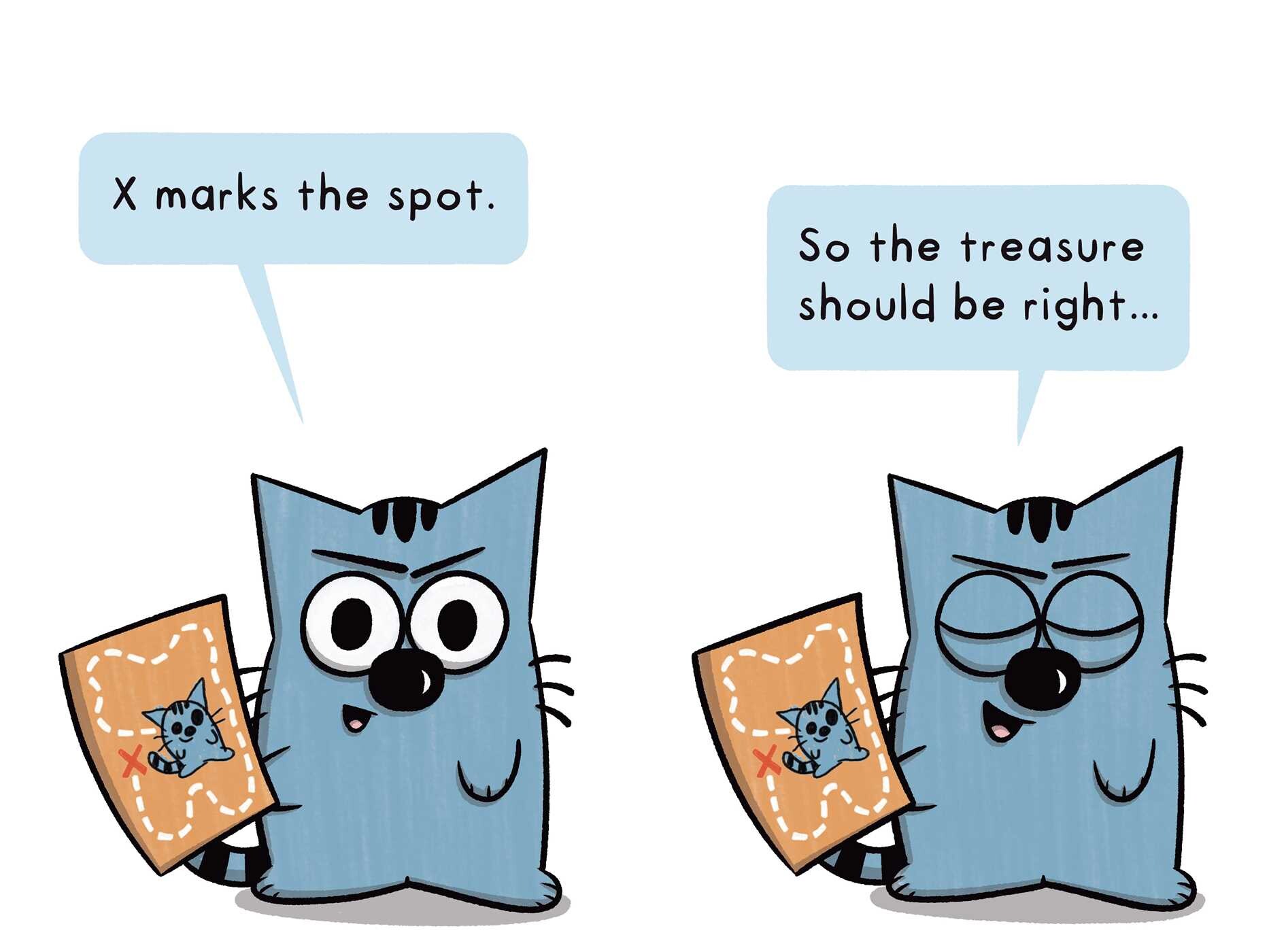 Nat the Cat Finds a Map