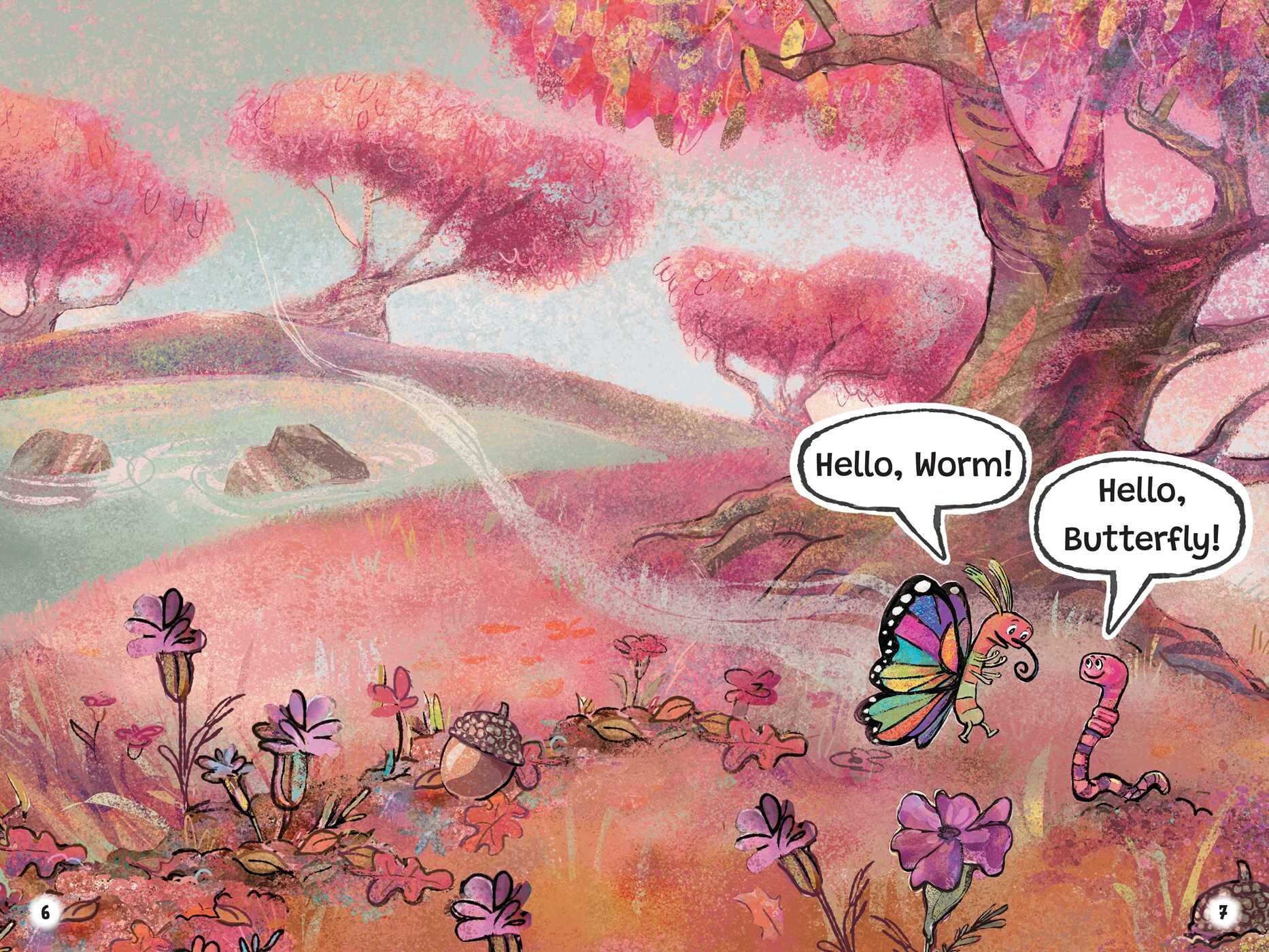 Worm and Butterfly Are Friends Always