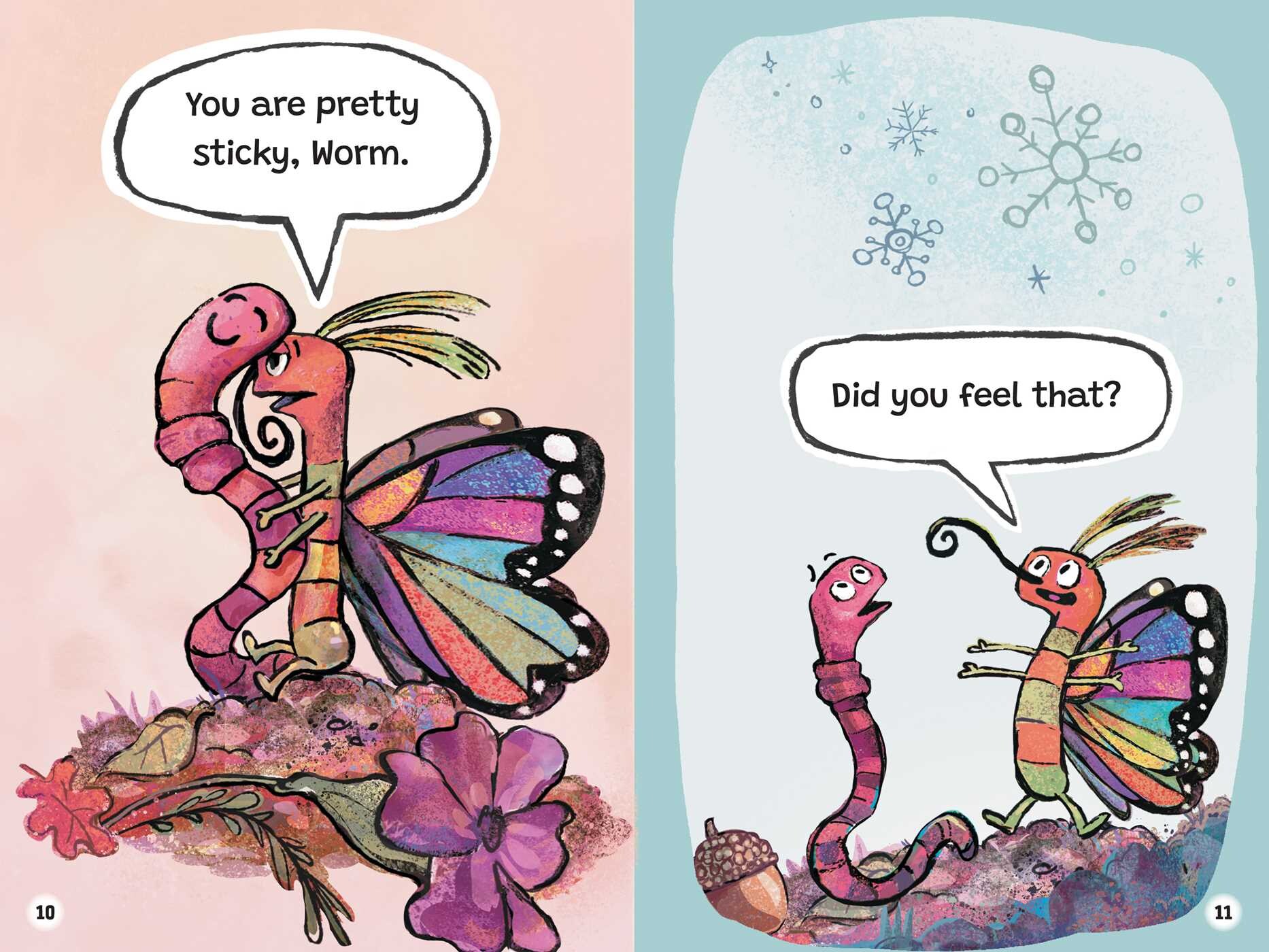 Worm and Butterfly Are Friends Always