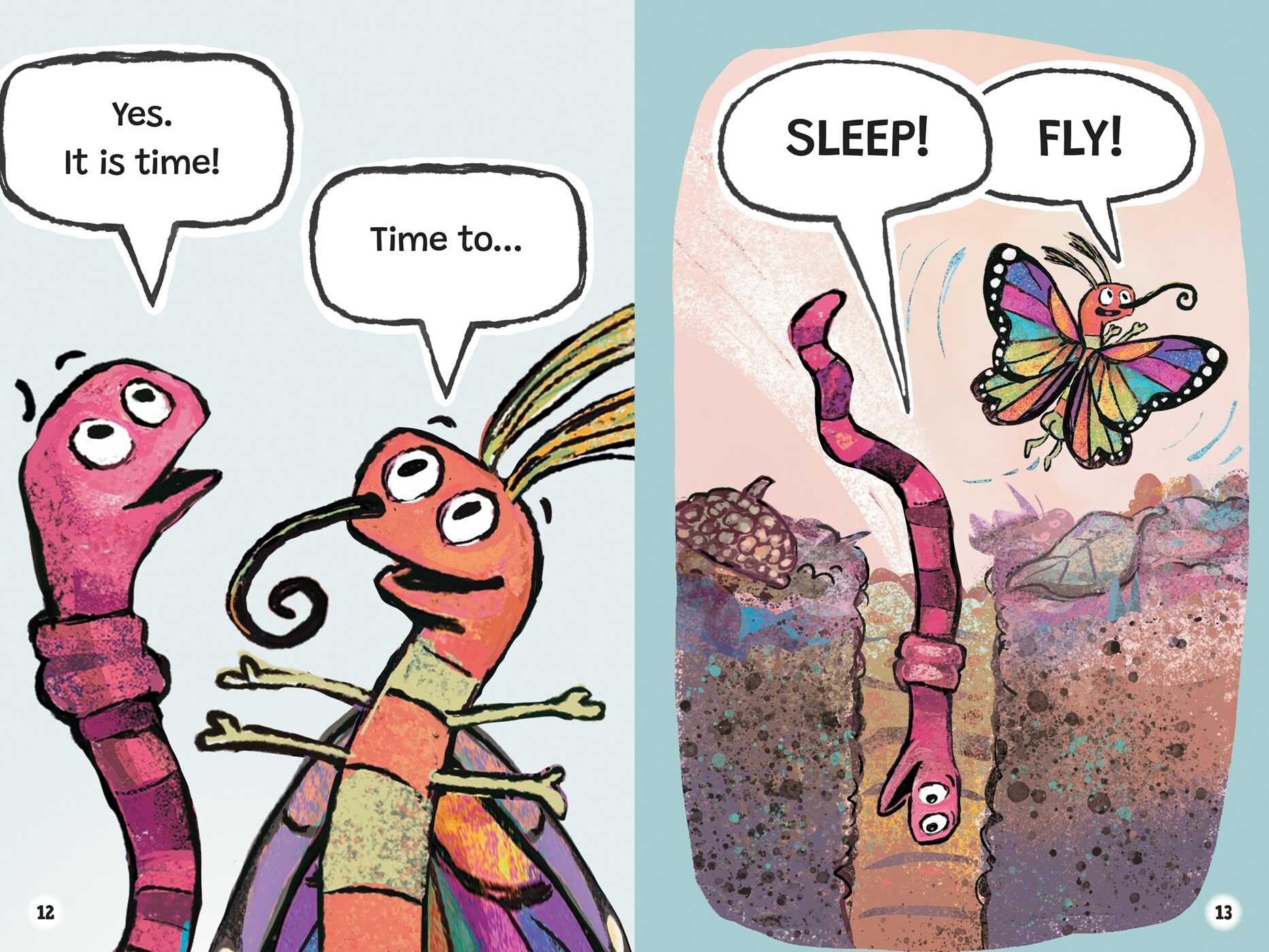 Worm and Butterfly Are Friends Always