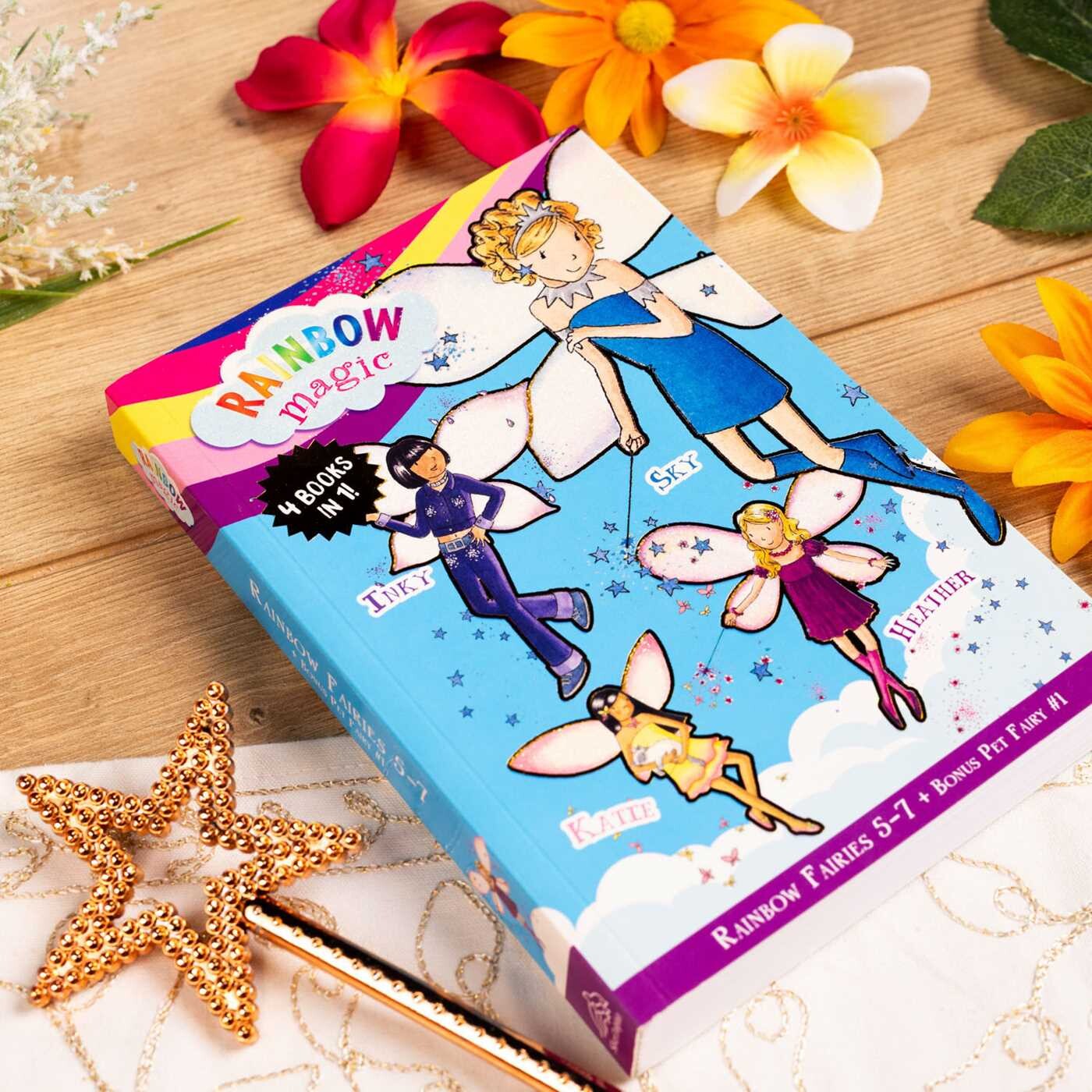 Rainbow Magic Rainbow Fairies: Books #5-7 with Special Pet Fairies Book #1